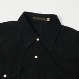 Full Count 4894BKBK Denim Western Shirt - Black