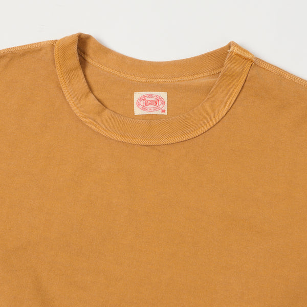 Full Count 5222 Flat Seam Heavyweight S/S Tee - Saffron