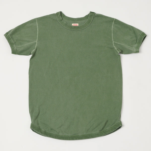 Full Count 5222 Flat Seam Heavyweight S/S Tee - Evergreen