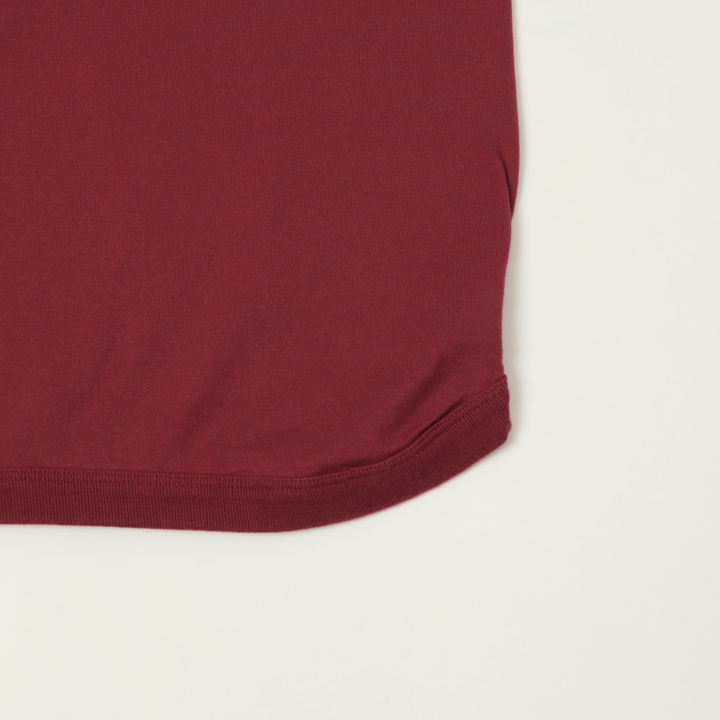 FULLCOUNT 5222 Flat Seam Heavyweight T-Shirt - Burgundy