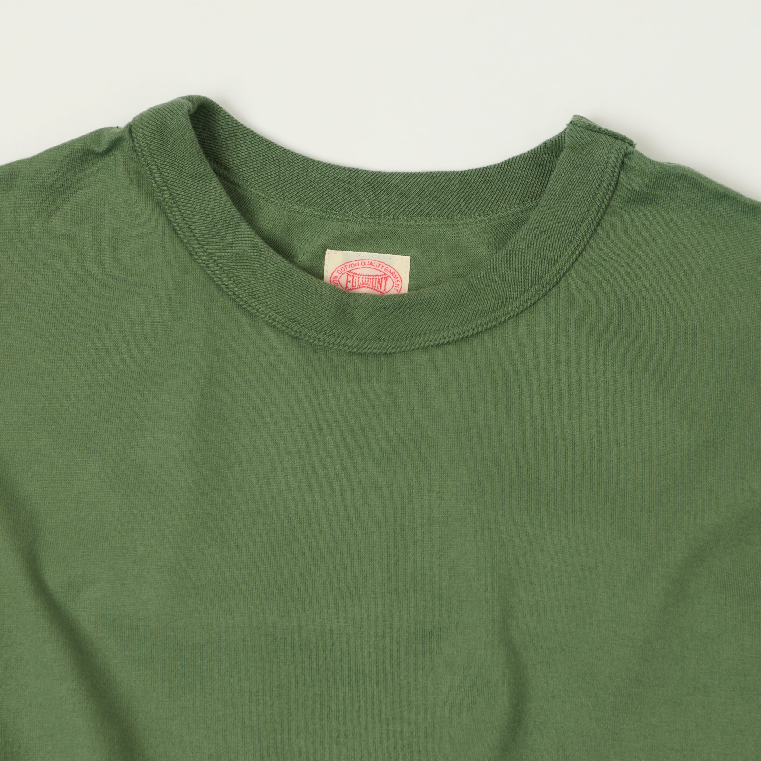 FULLCOUNT 5222 Flat Seam Heavyweight T-Shirt - Evergreen