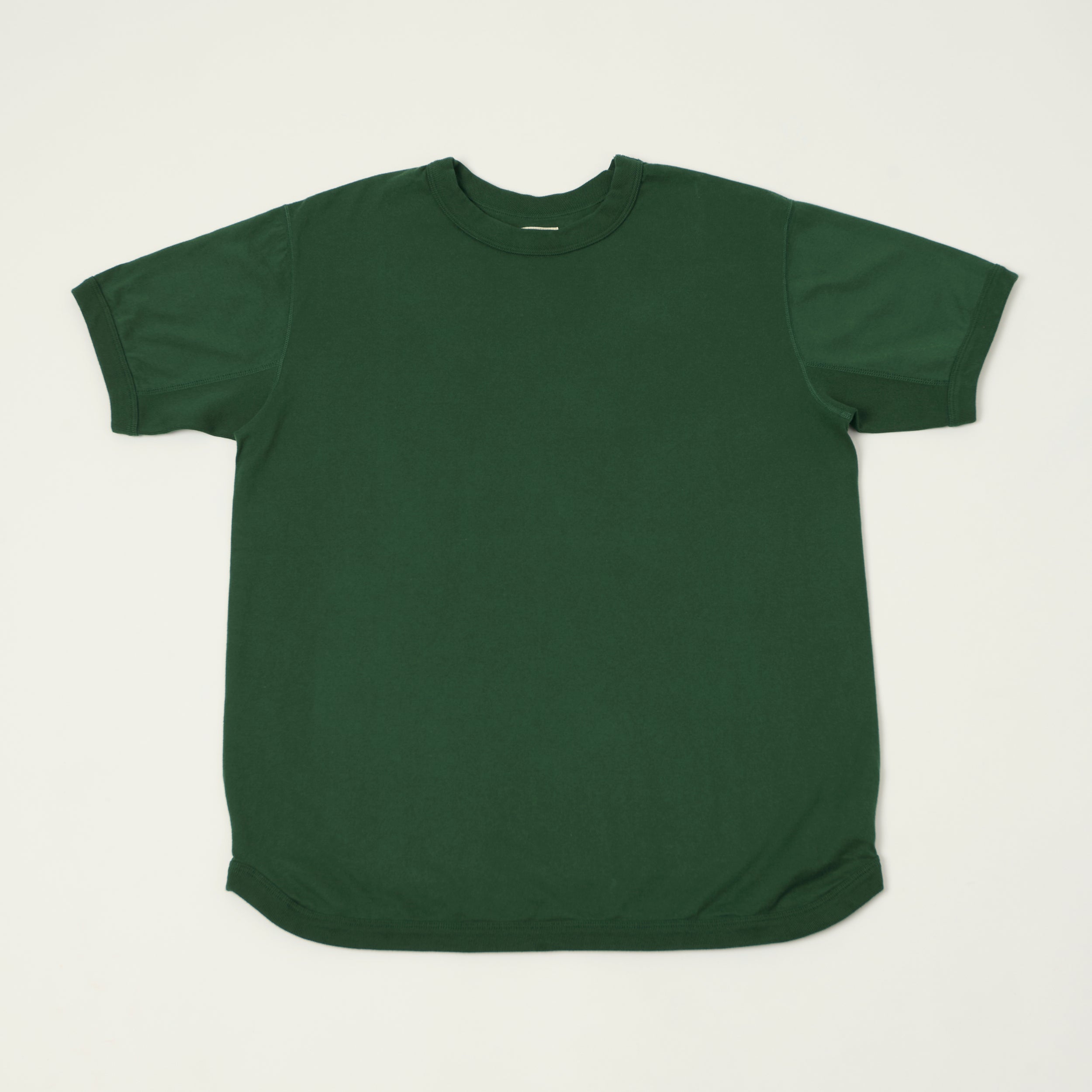 FULLCOUNT 5222 Flat Seam Heavyweight T-Shirt - Dark Green