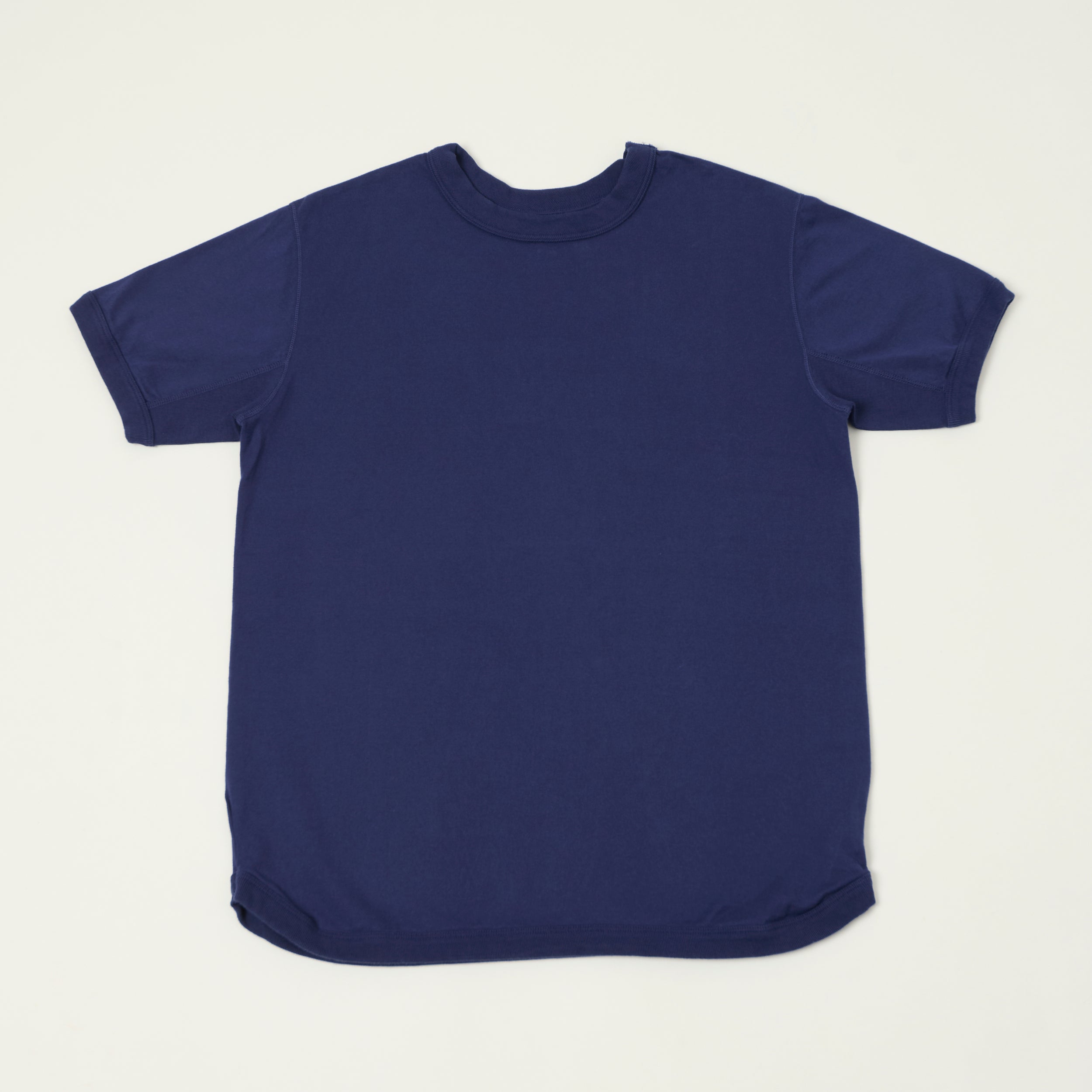 FULLCOUNT 5222 Flat Seam Heavyweight T-Shirt - Navy