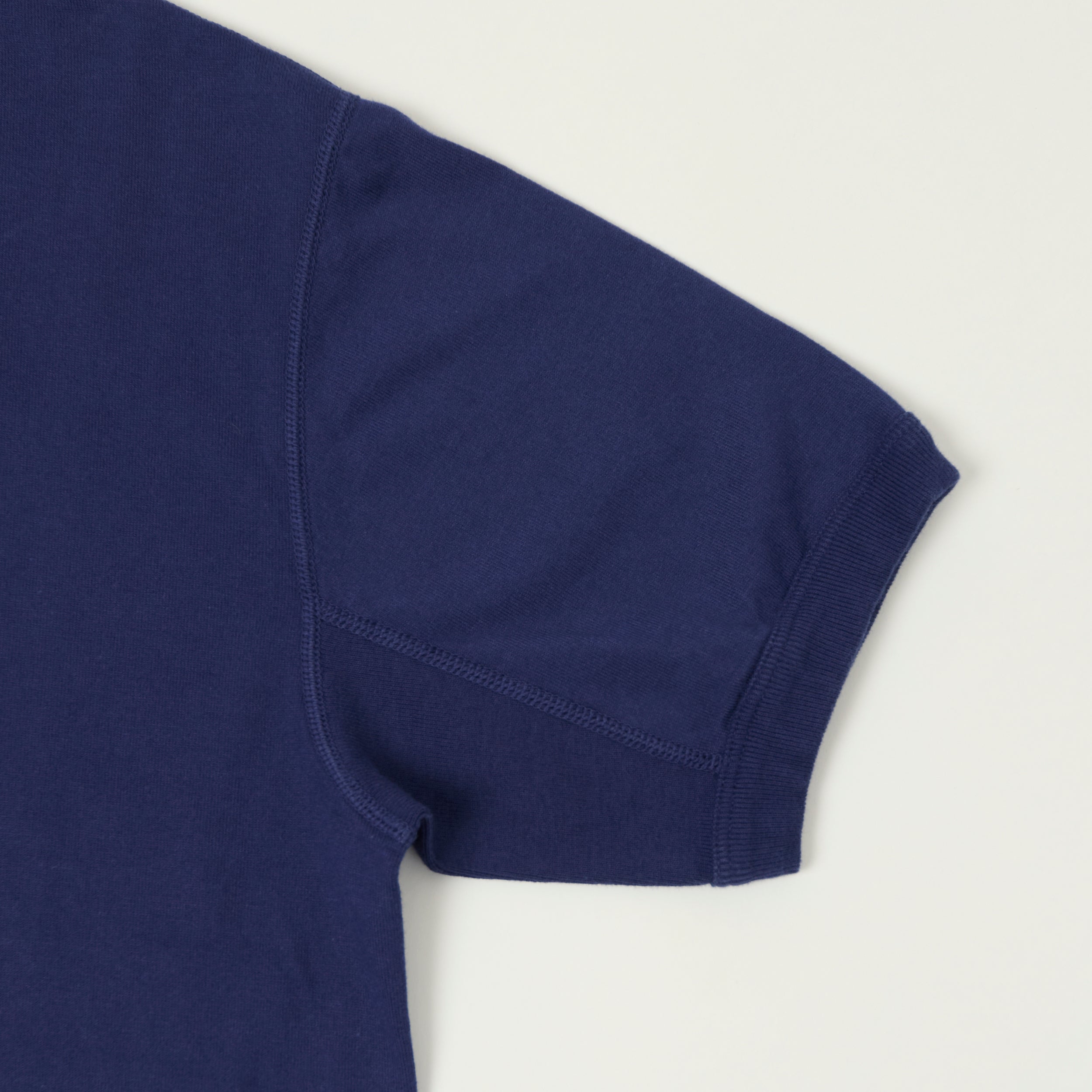 FULLCOUNT 5222 Flat Seam Heavyweight T-Shirt - Navy