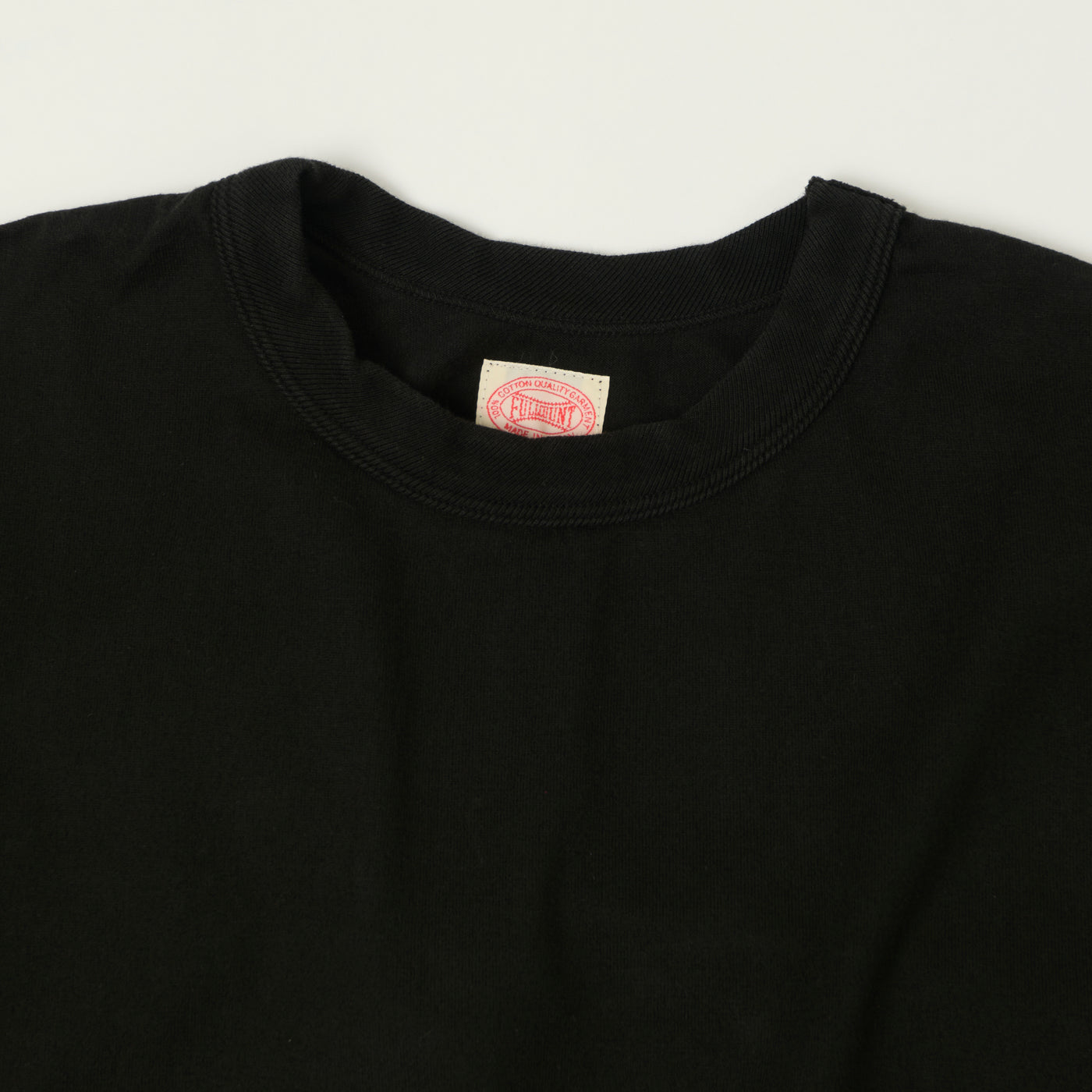 FULLCOUNT 5222 Flat Seam Heavyweight T-Shirt - Black