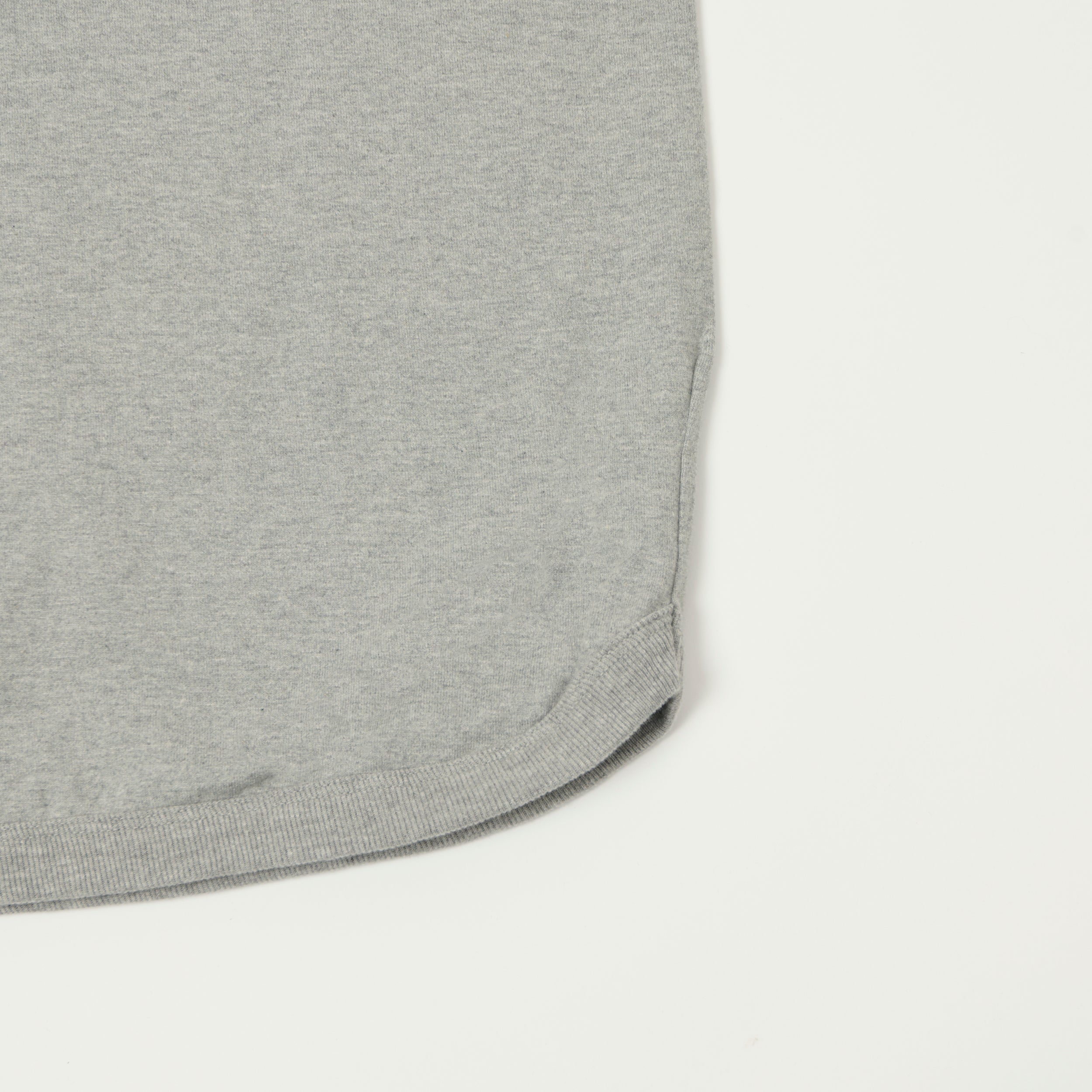 FULLCOUNT 5222H Flat Seam Heavyweight Henley - Heather Grey