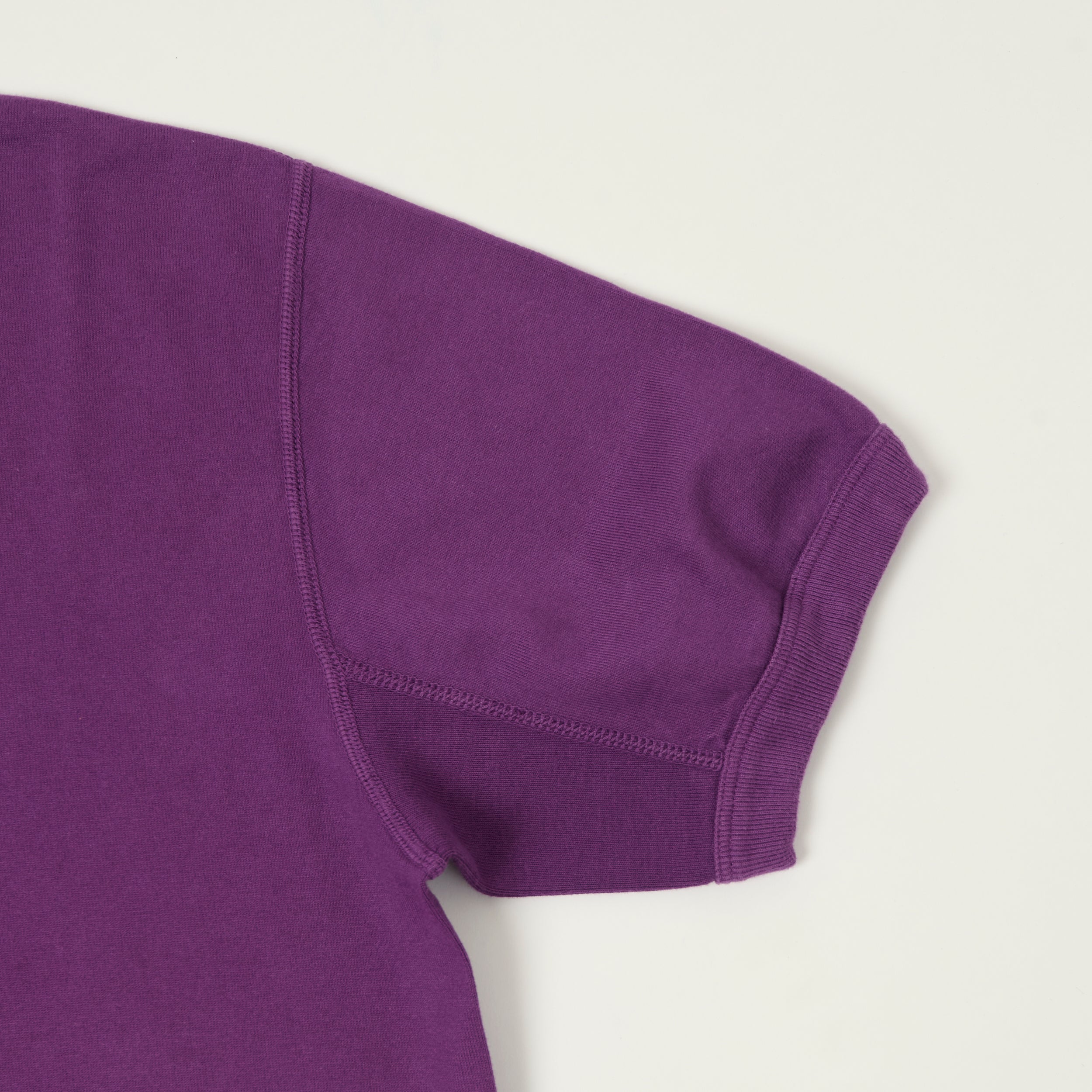 FULLCOUNT 5222H Flat Seam Heavyweight Henley - Purple
