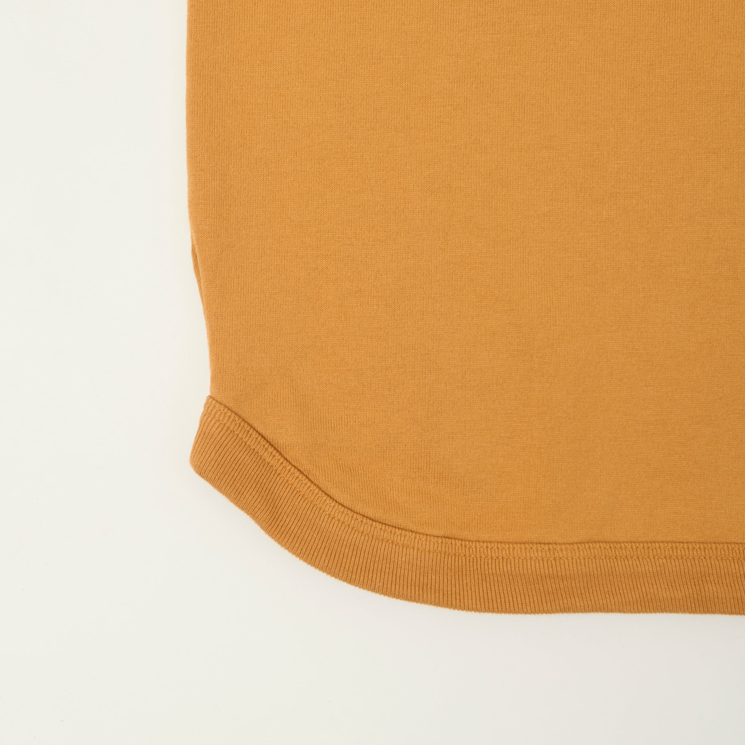 FULLCOUNT 5222H Flat Seam Heavyweight Henley - Saffron