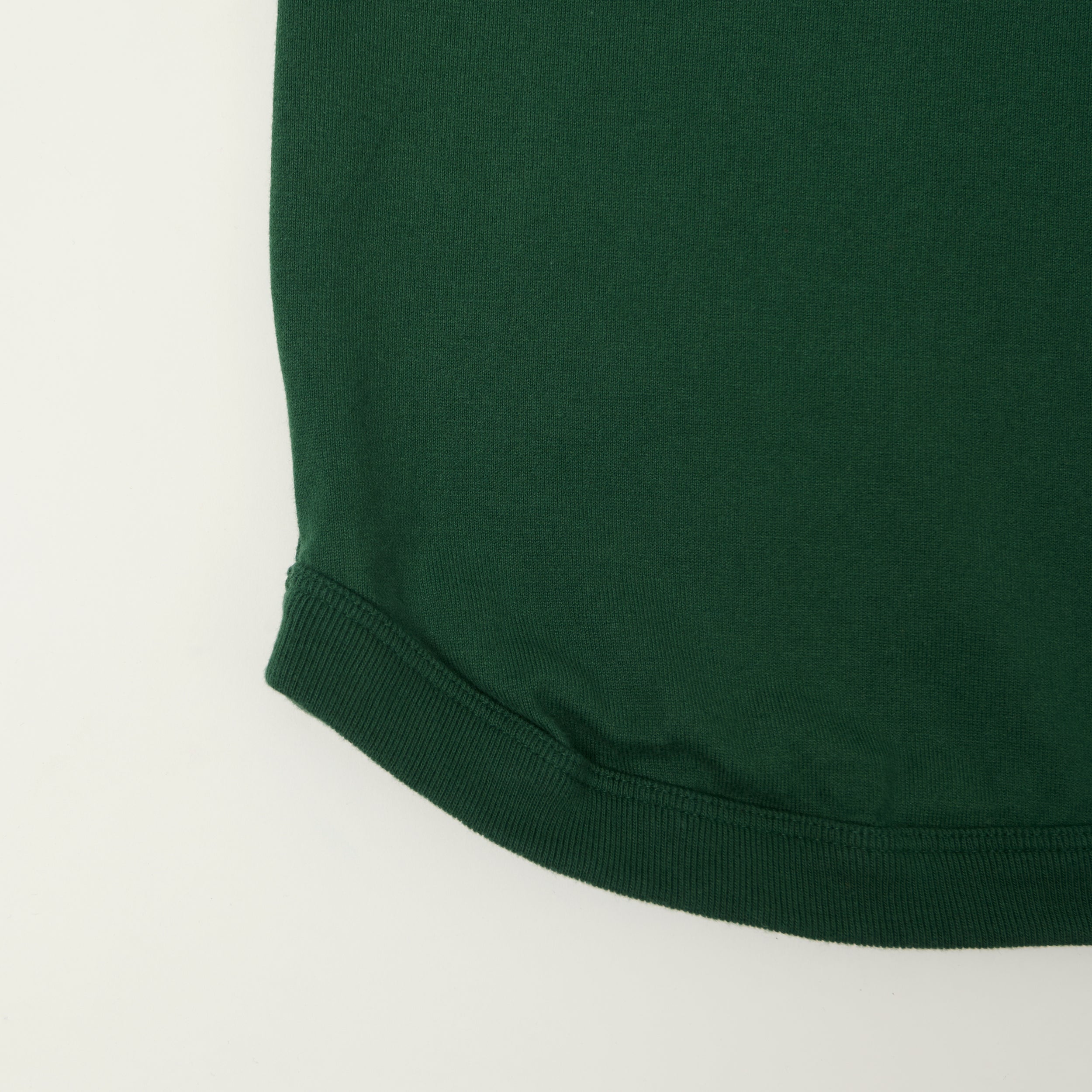 FULLCOUNT 5222H Flat Seam Heavyweight Henley - Dark Green