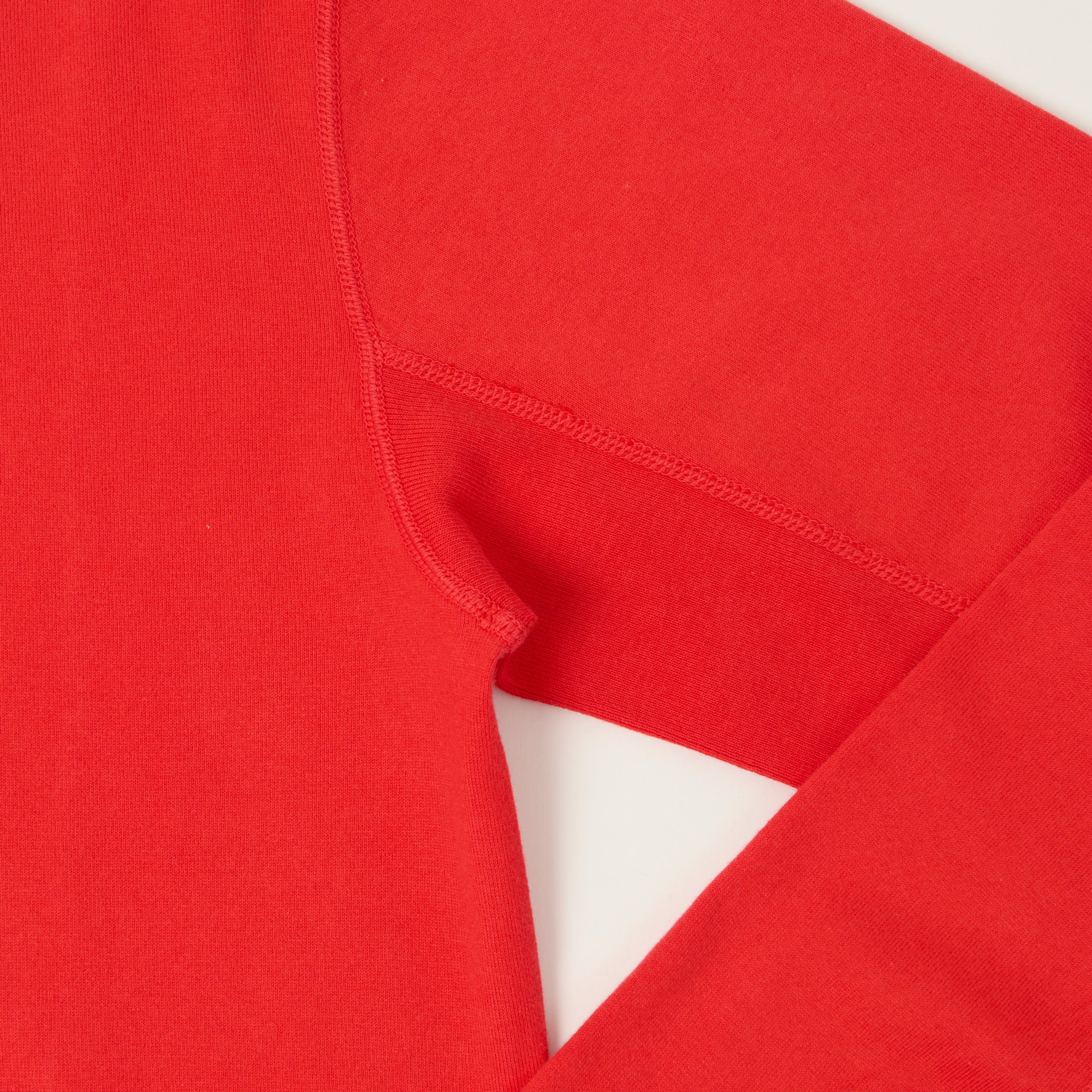 FULLCOUNT 5222LH Flat Seam Heavyweight Henley - Red