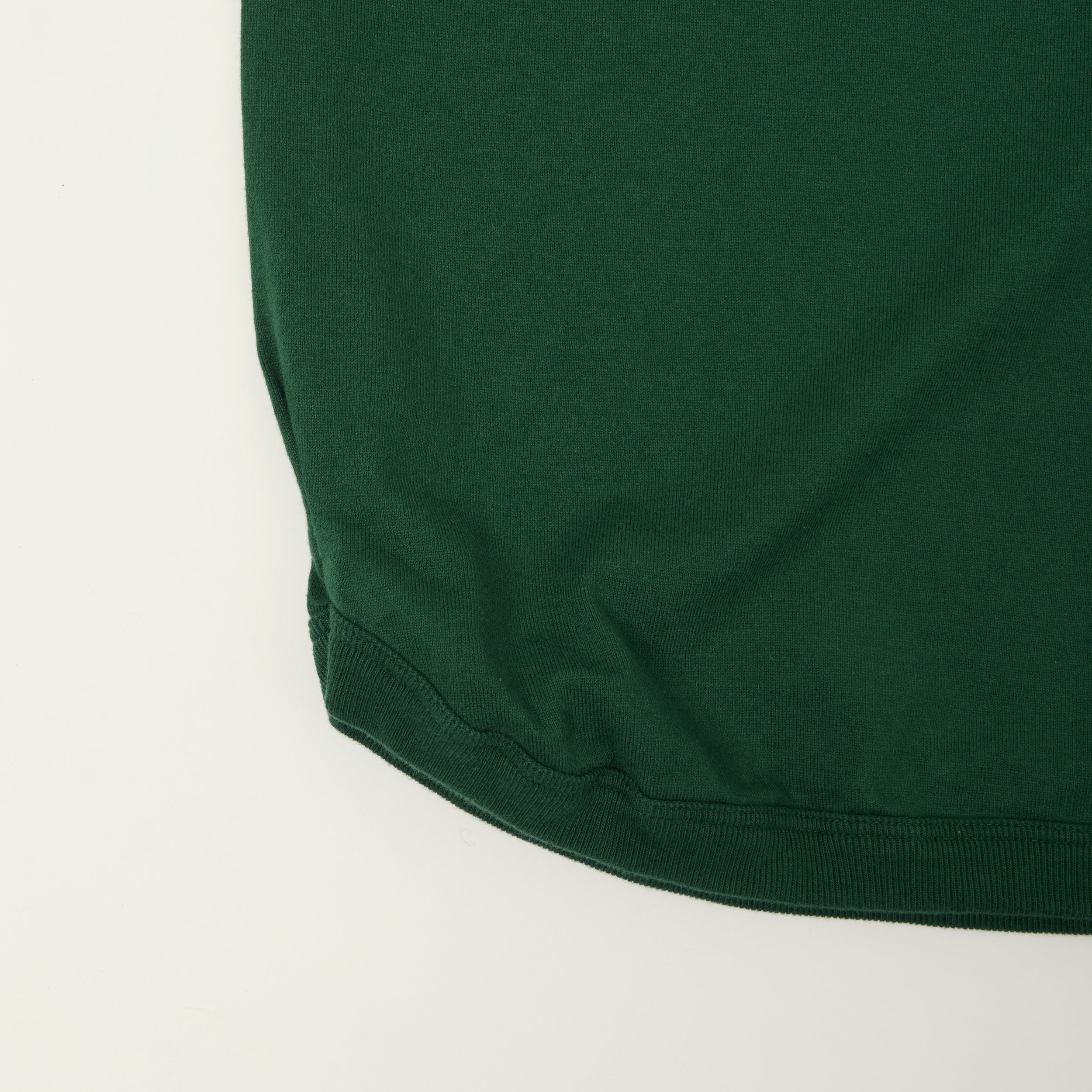 FULLCOUNT 5222LH Flat Seam Heavyweight Henley - Dark Green