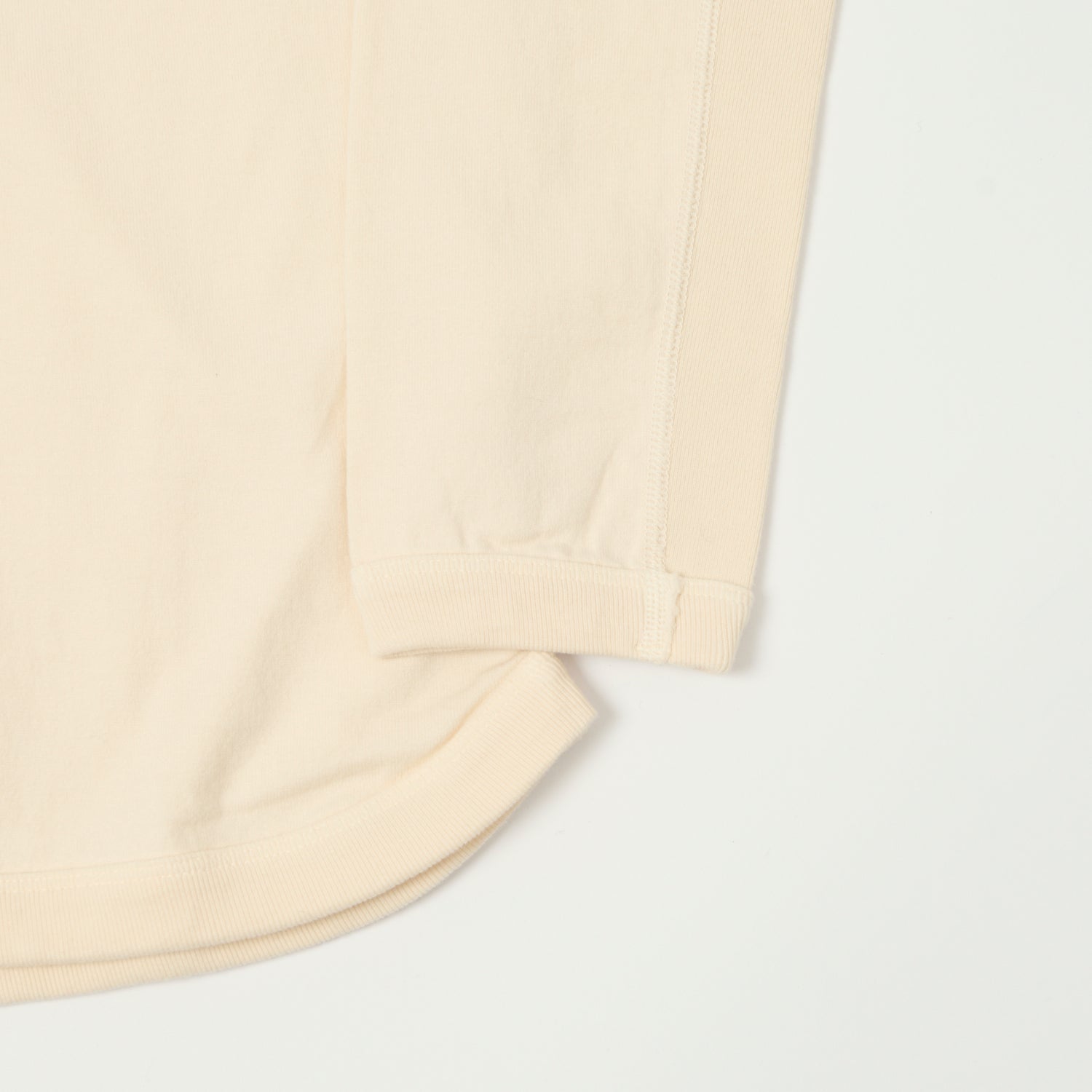 FULLCOUNT 5222LH Flat Seam Heavyweight Henley - Ecru