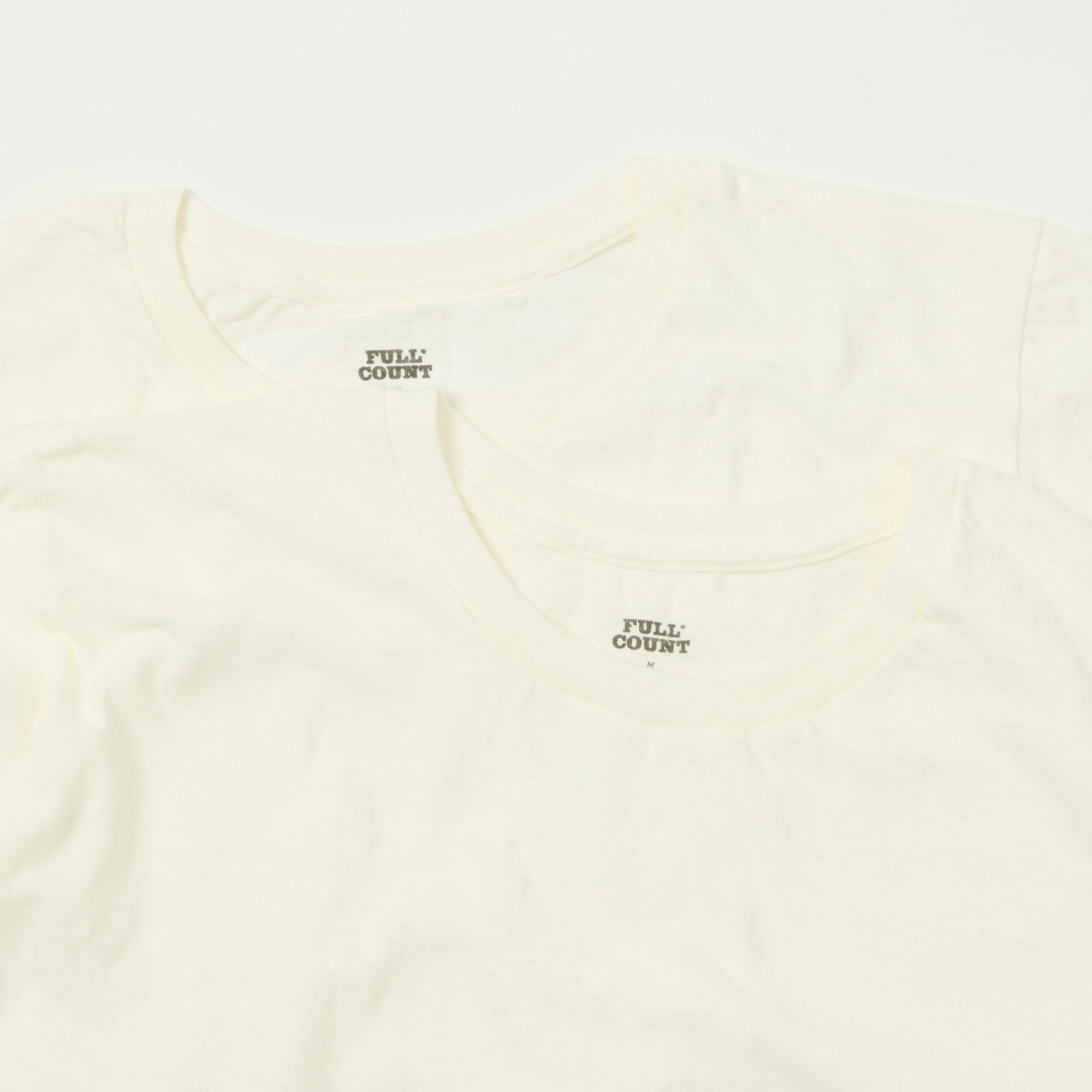 FULLCOUNT 5503 Classic Crew Neck 2 Pack - White