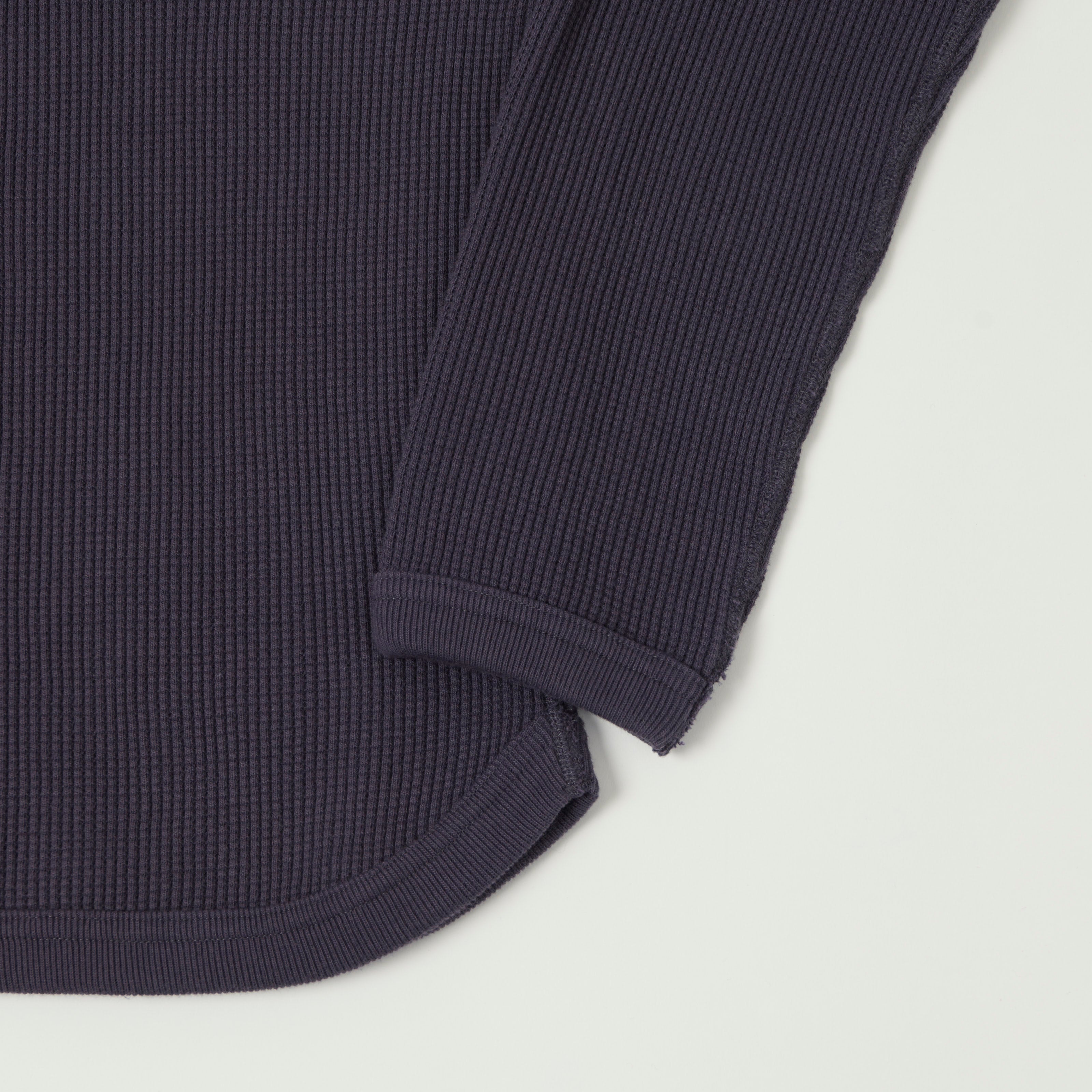 FULLCOUNT 5964 Heavyweight Waffle T-Shirt - Eggplant