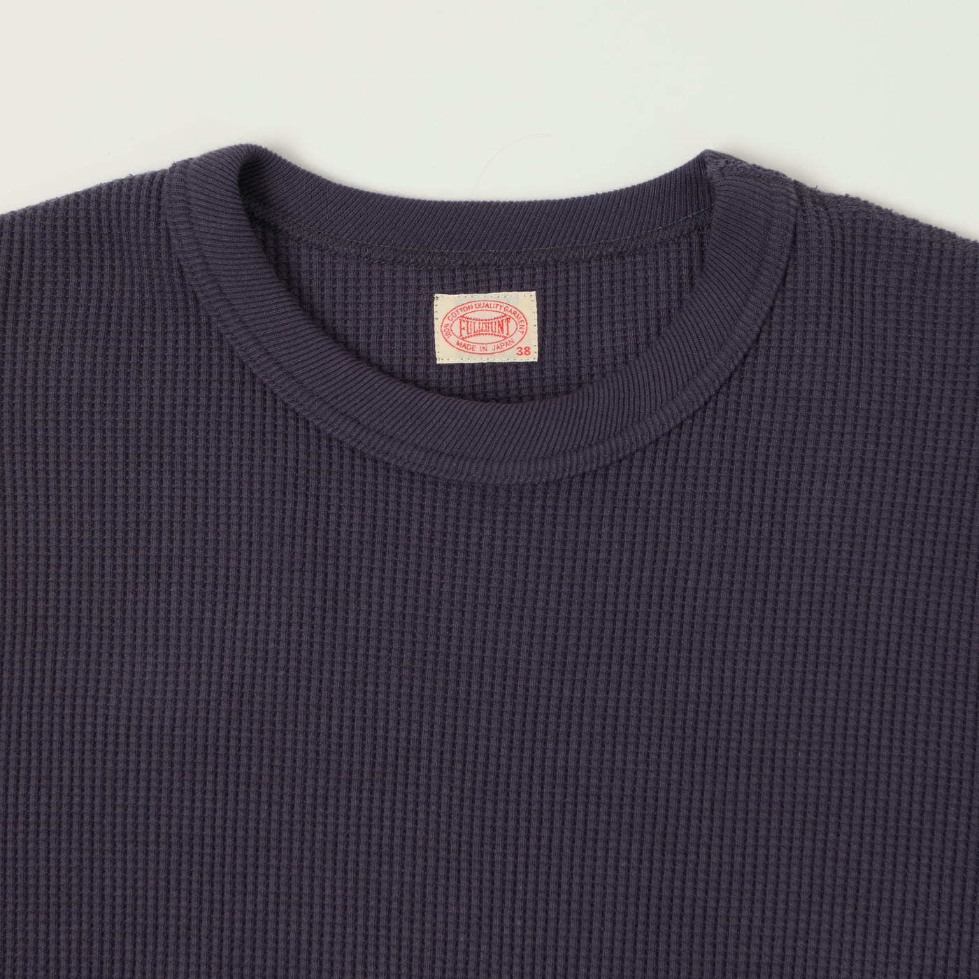 FULLCOUNT 5964 Heavyweight Waffle T-Shirt - Eggplant