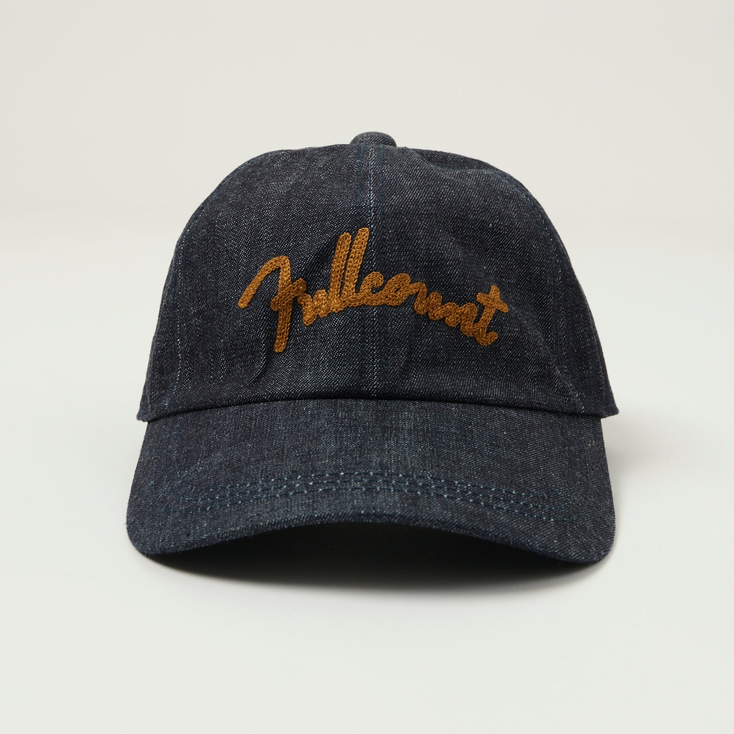 FULLCOUNT 6007 Chain Embroidery Denim Cap - Indigo