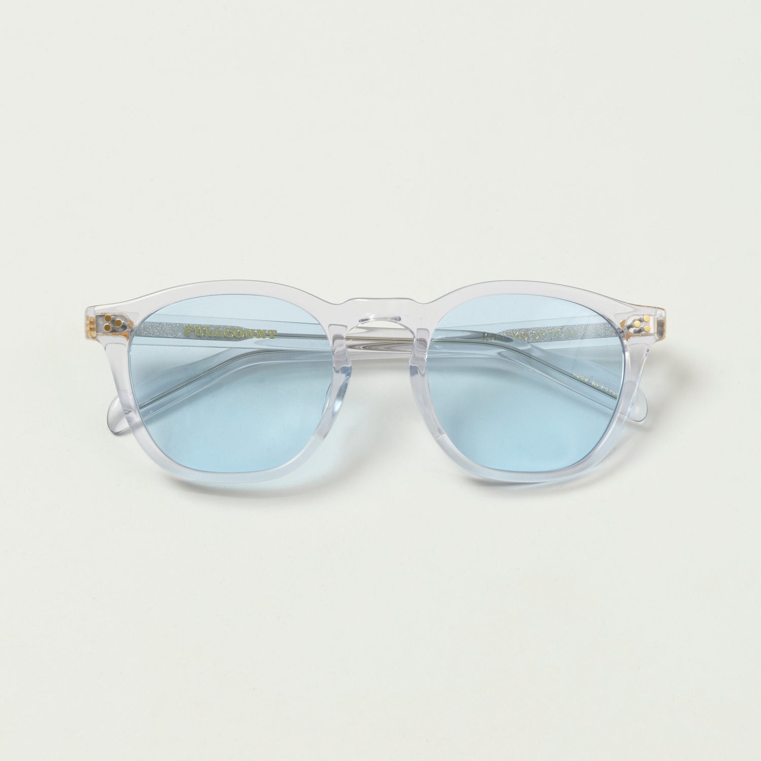FULLCOUNT 6022 Old Parisien Sunglasses - Clear/Blue