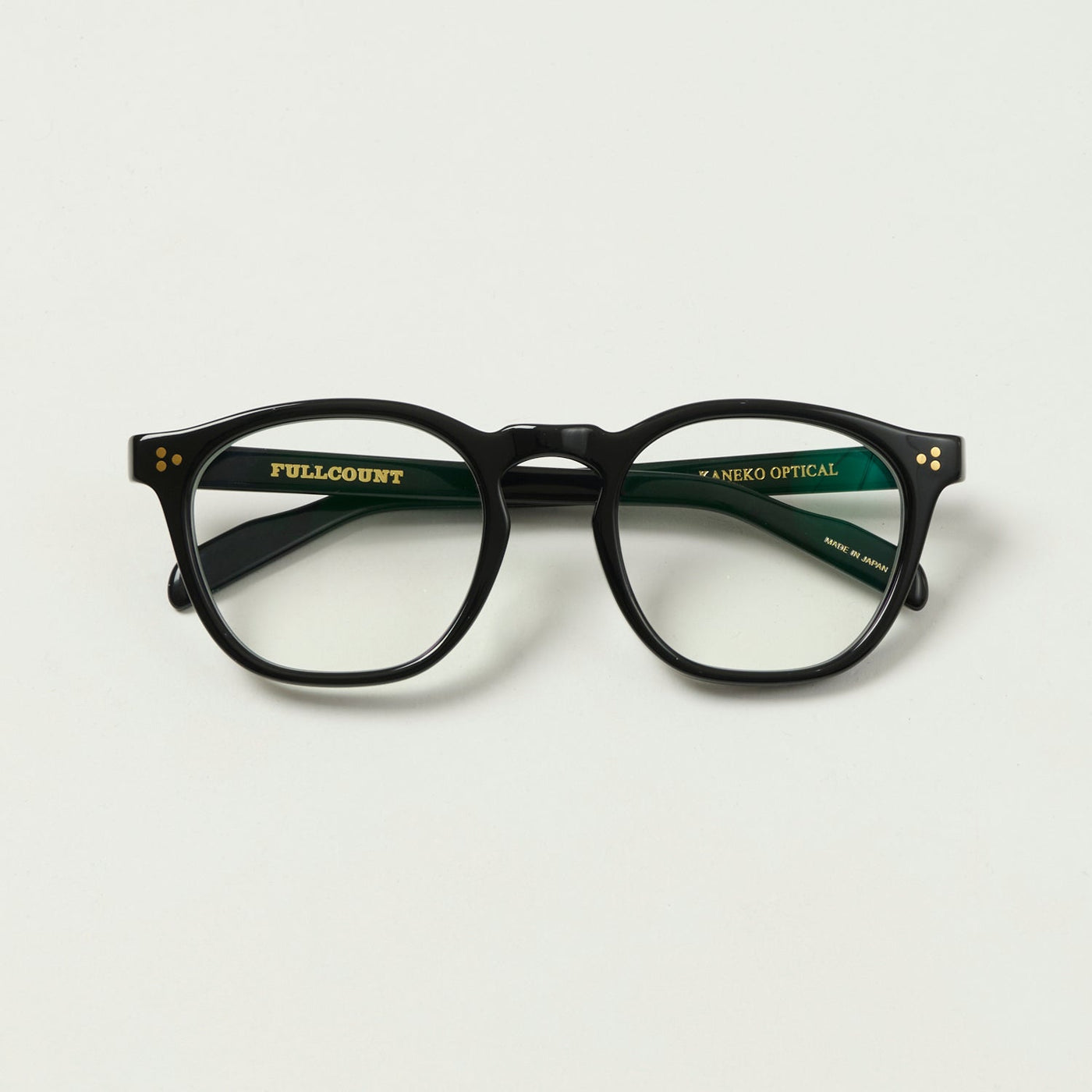 FULLCOUNT 6022 Old Parisien Sunglasses - Black/Gray