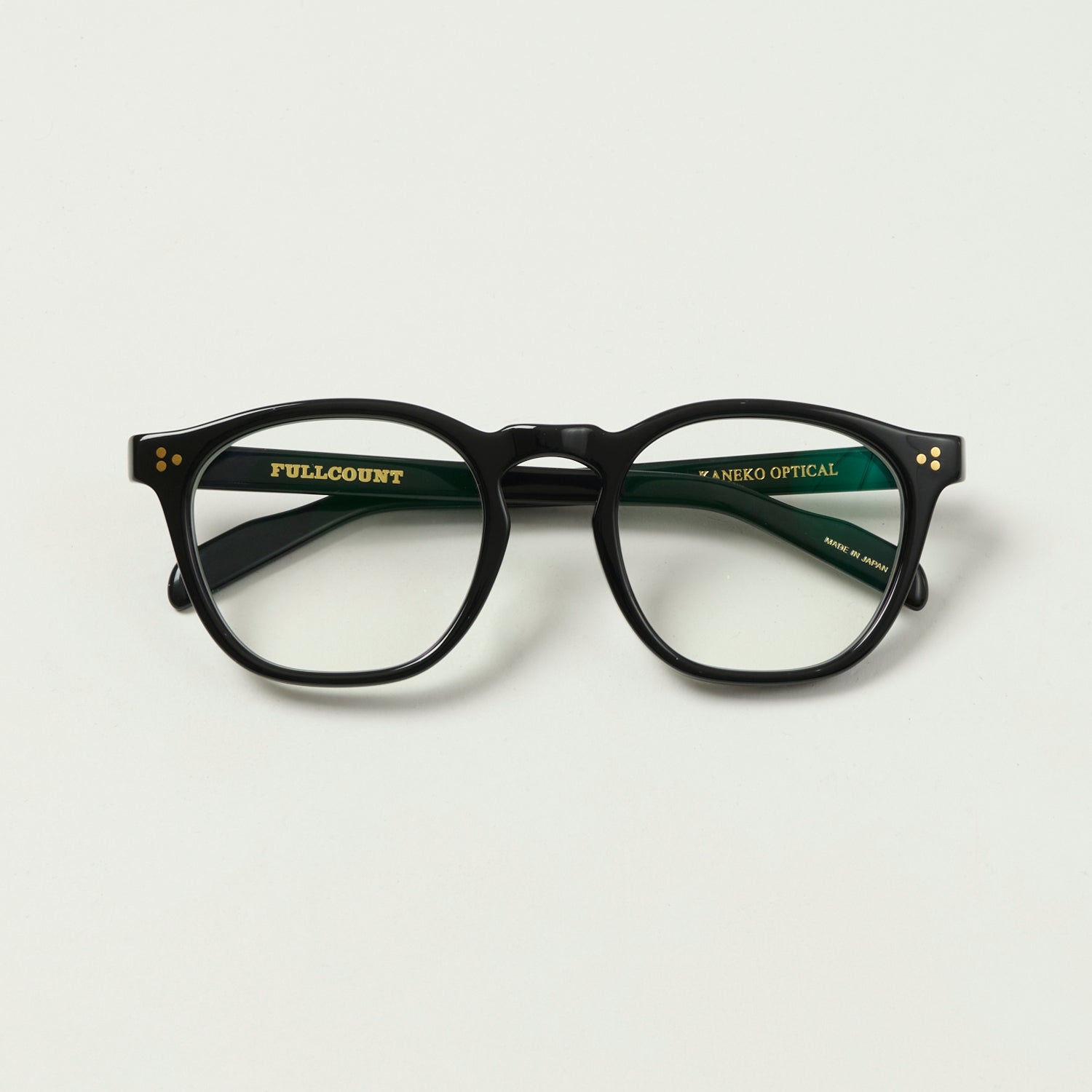 FULLCOUNT 6022 Old Parisien Sunglasses - Black/Gray