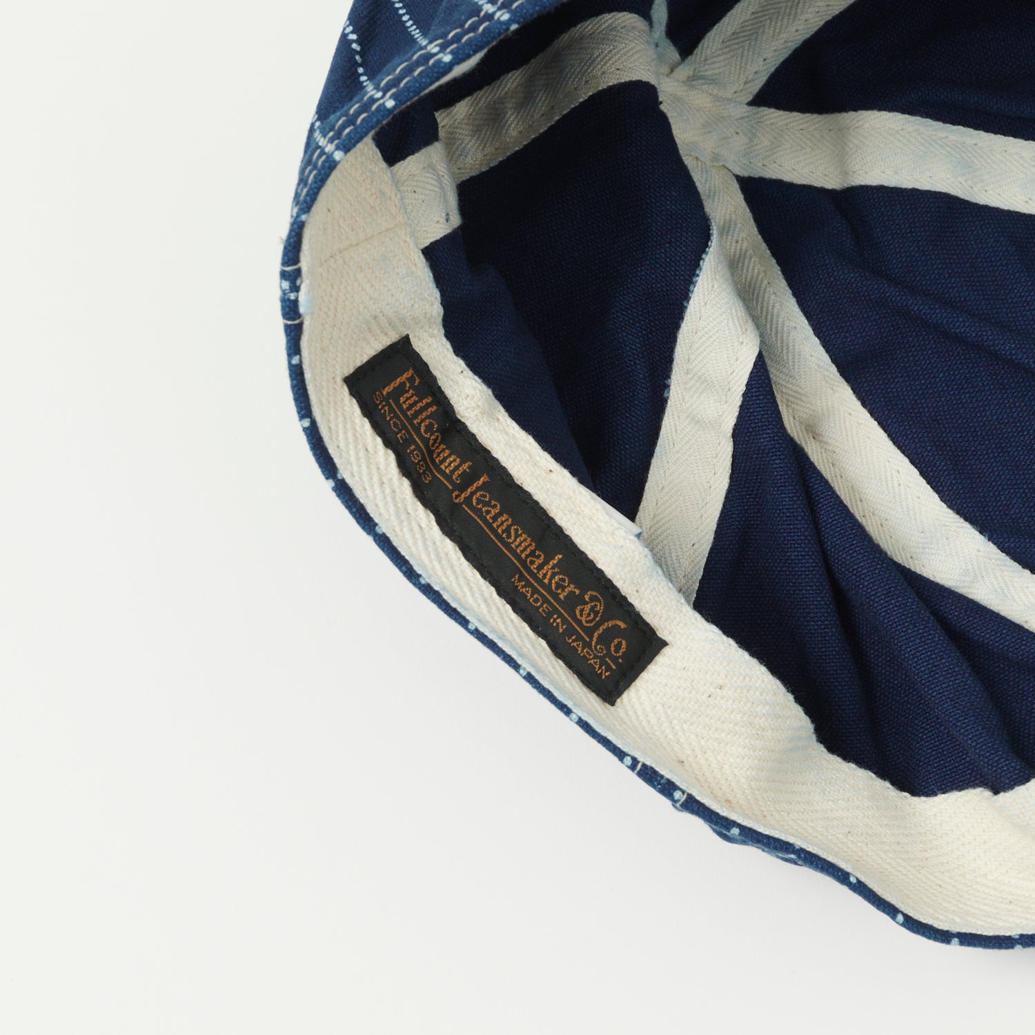 FULLCOUNT 6024 Indigo Wabash AAF Mechanic Denim Cap - One Wash