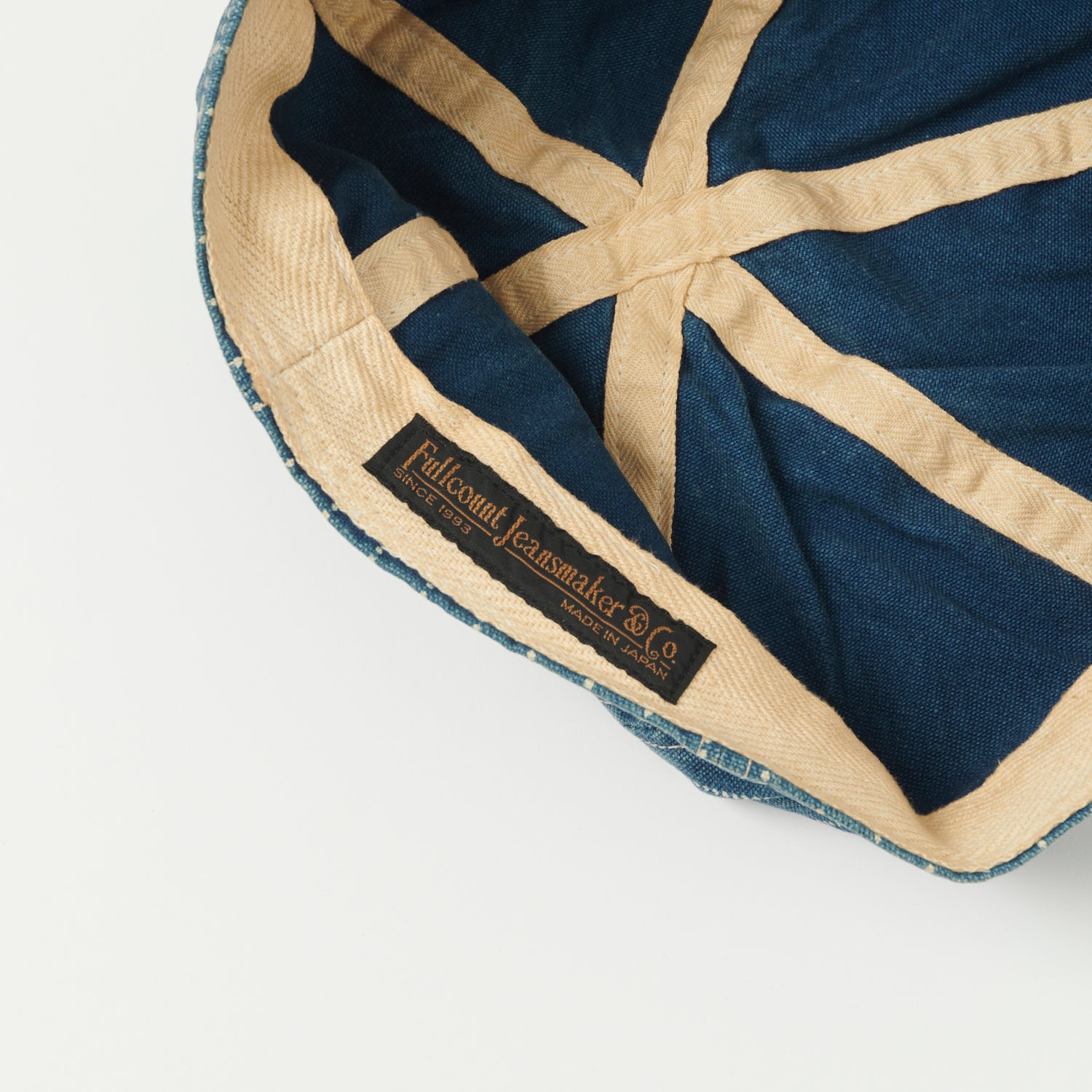 FULLCOUNT 6024 Indigo Wabash AAF Mechanic Denim Cap - Heavy Wash