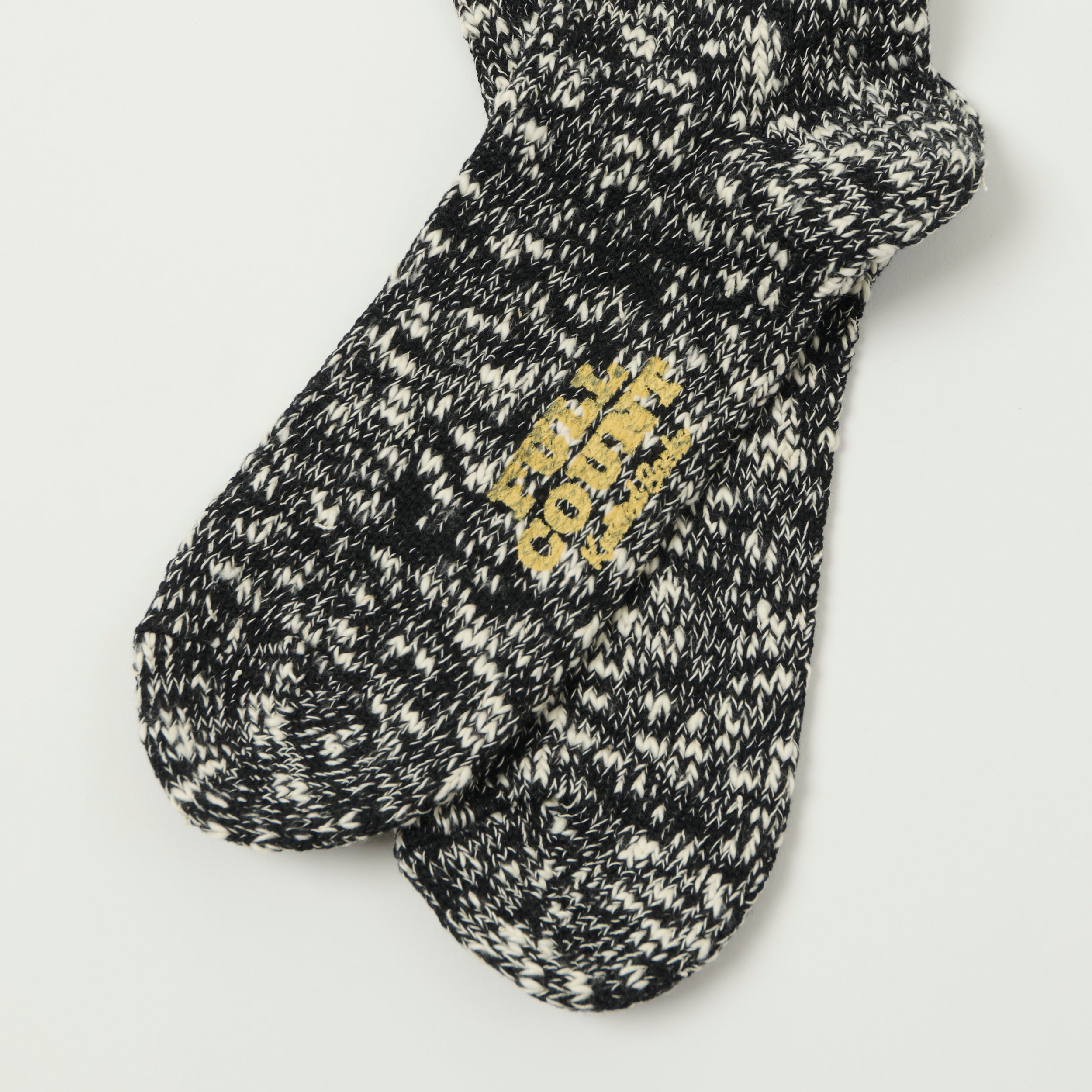 FULLCOUNT 6110 Slub Sock - Black
