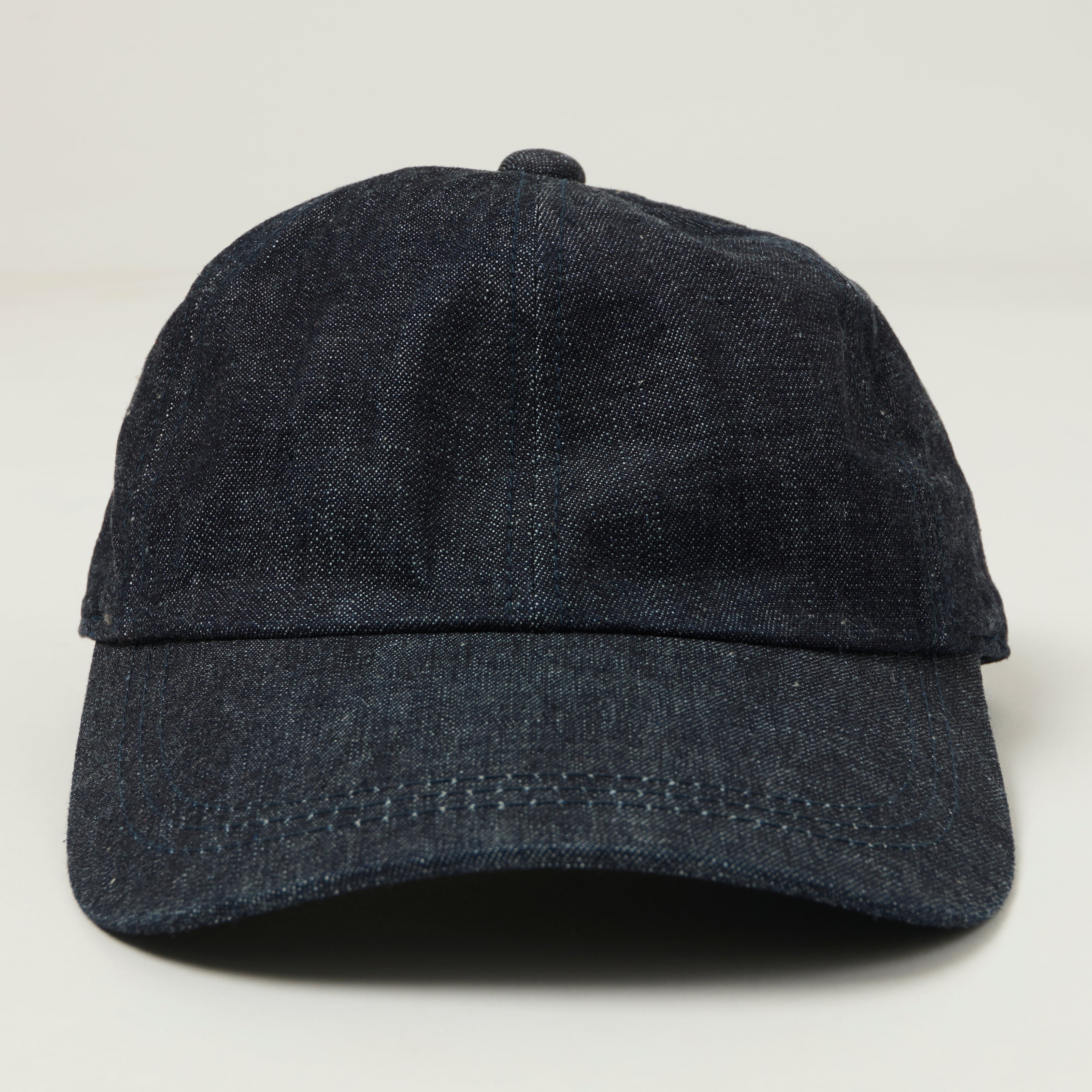 FULLCOUNT 6209 Six Panel Denim Baseball Cap - One Wash