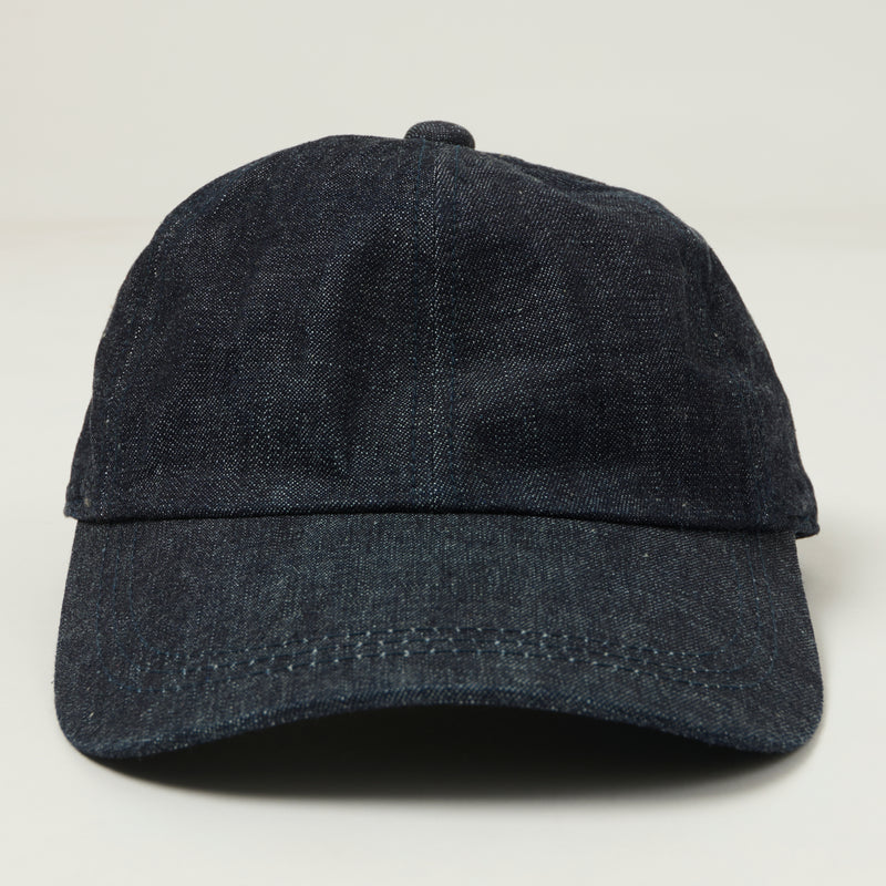 Full Count 6209 Six Panel Denim Baseball Cap - One Wash