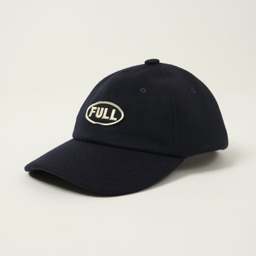 FULLCOUNT 6262 Six Panel 'FULL' Melton Wool Baseball Cap - Navy