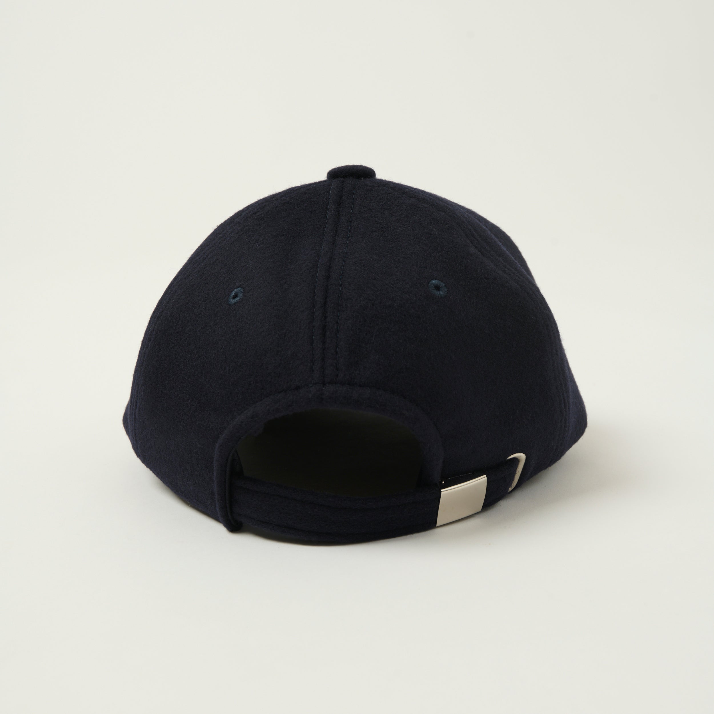 FULLCOUNT 6262 Six Panel 'FULL' Melton Wool Baseball Cap - Navy