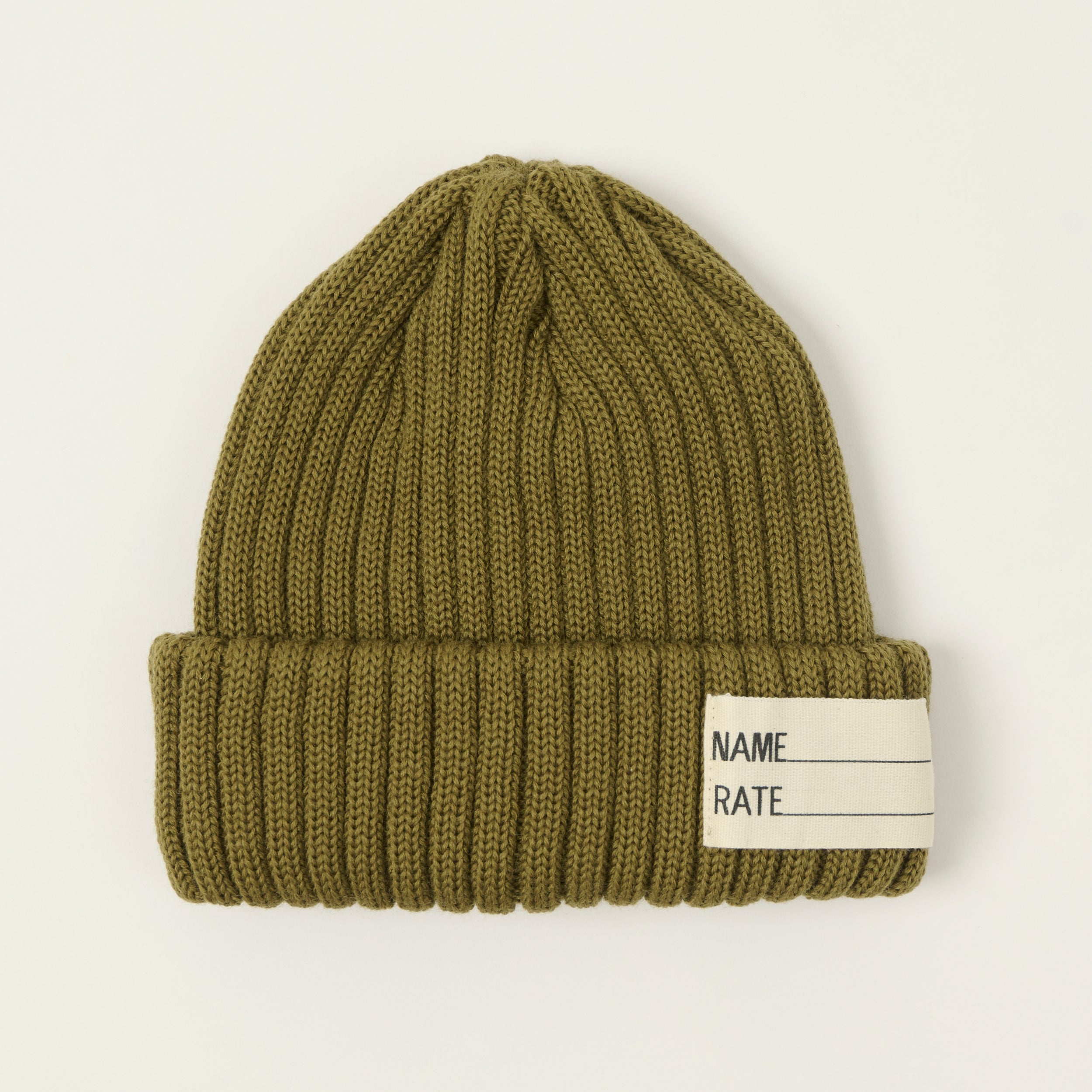 FULLCOUNT 6263 U.S Navy Wool Watch Cap - Olive