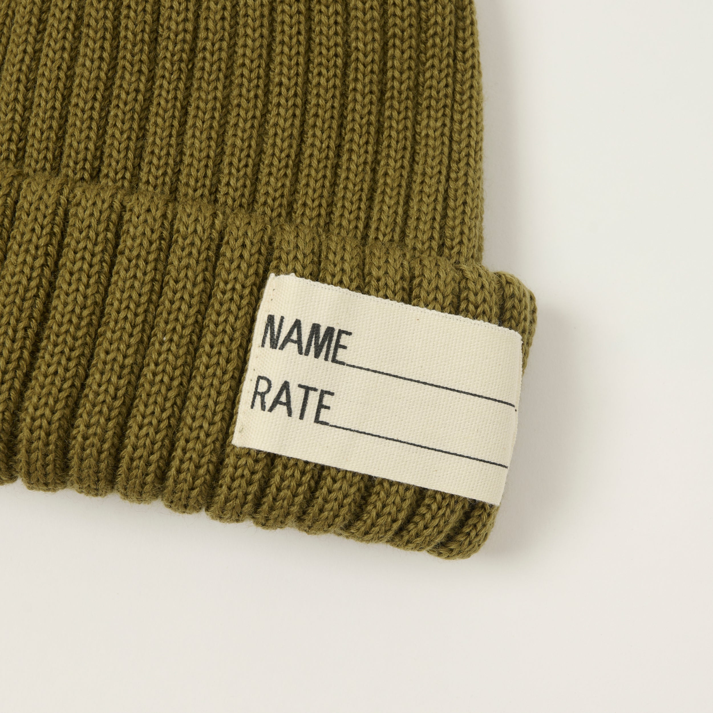 FULLCOUNT 6263 U.S Navy Wool Watch Cap - Olive