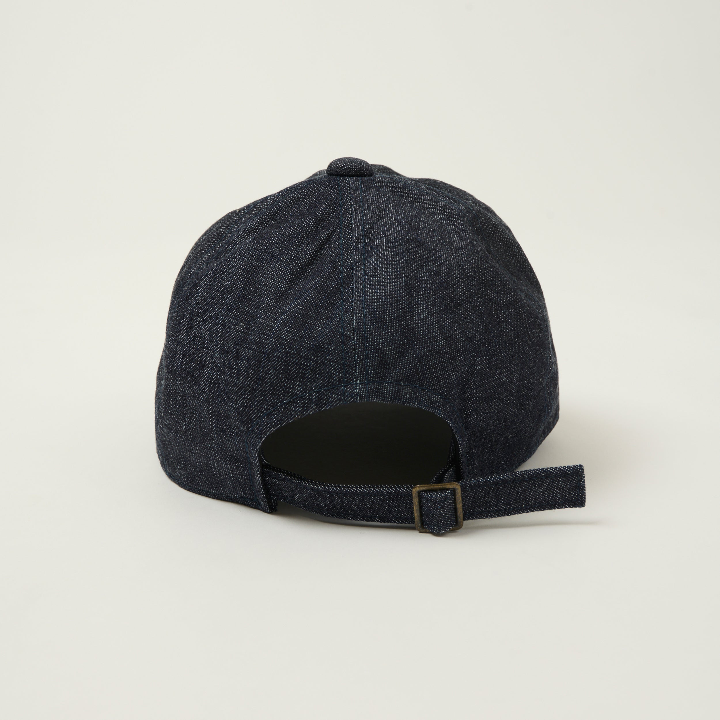 FULLCOUNT 6264 Six Panel Bootleg Logo Denim Cap - One Wash