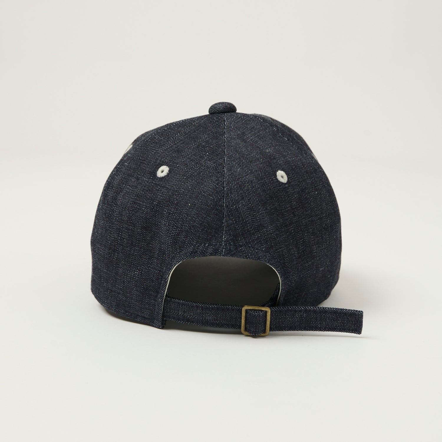 Full Count 6843 Six Panel Denim Baseball 'F' Letterman Cap