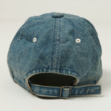 Full Count 6843 Six Panel Denim Baseball Cap 'F' Patch - Vintage Wash