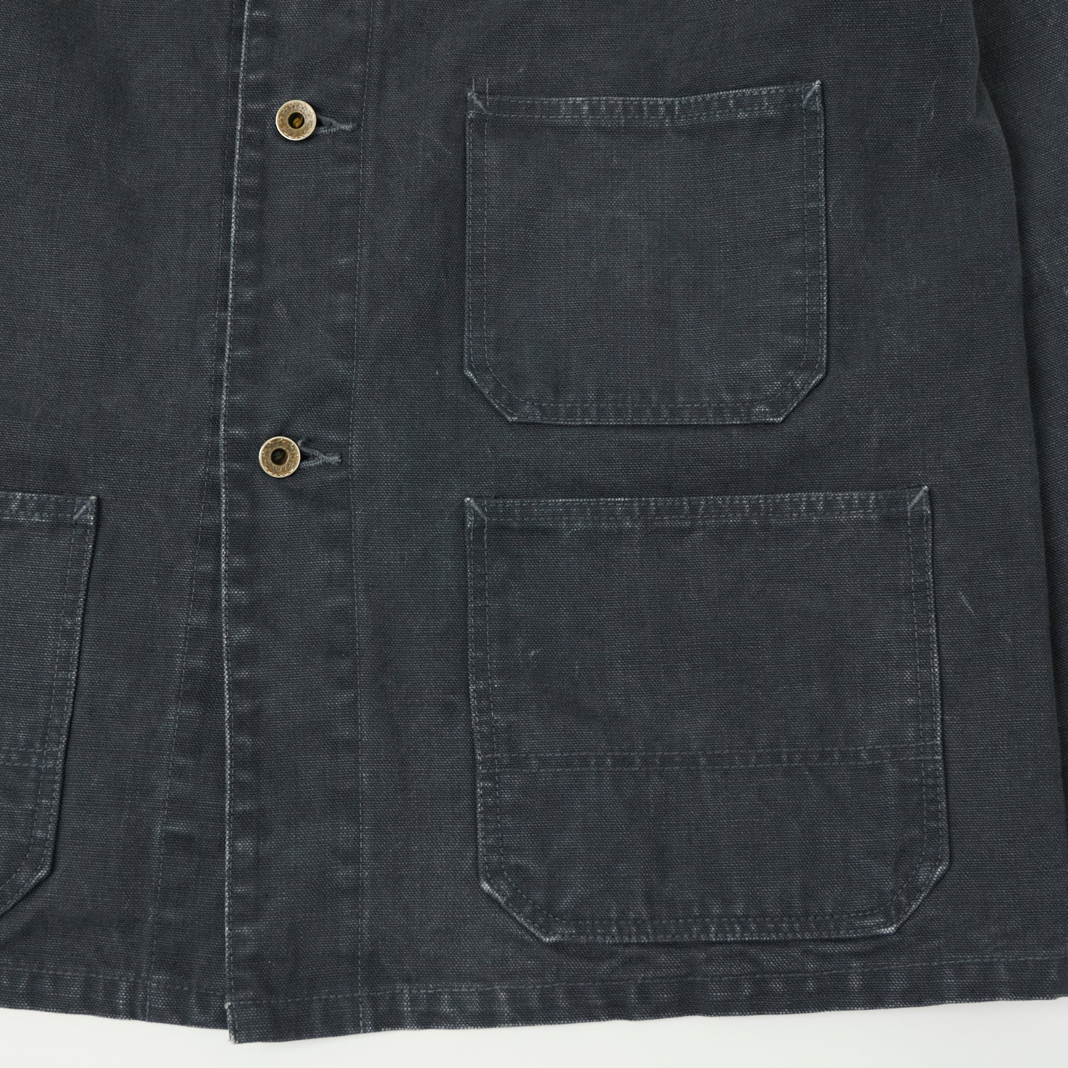 FULLCOUNT 2015 Sulfur Dye Heavy Oxford Chore Jacket - Black – SON