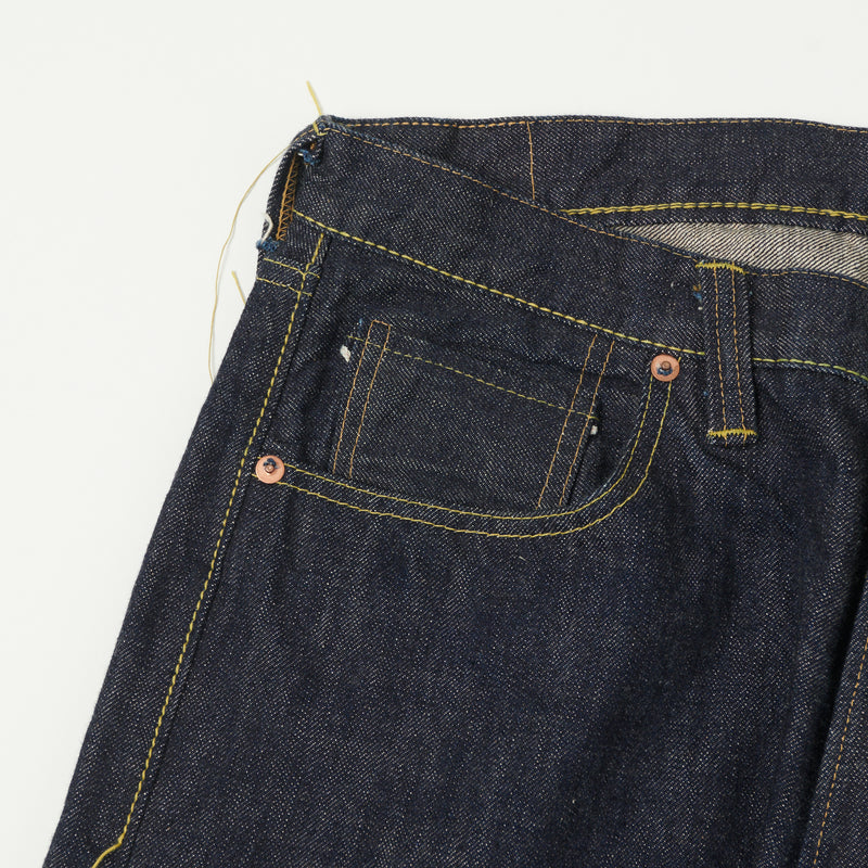 Full Count S0105-24 'Unskilled Worker' 'WWII' Loose Straight Jean - Rinsed