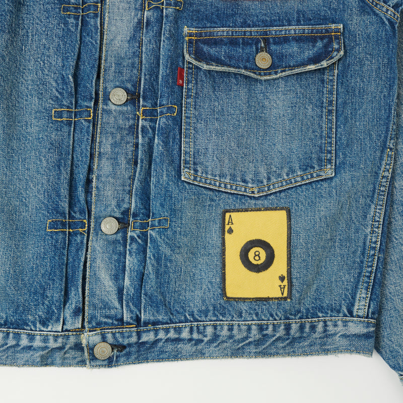 Full Count 2107HA Patched Type I Denim Jacket - 'Dartford' Wash