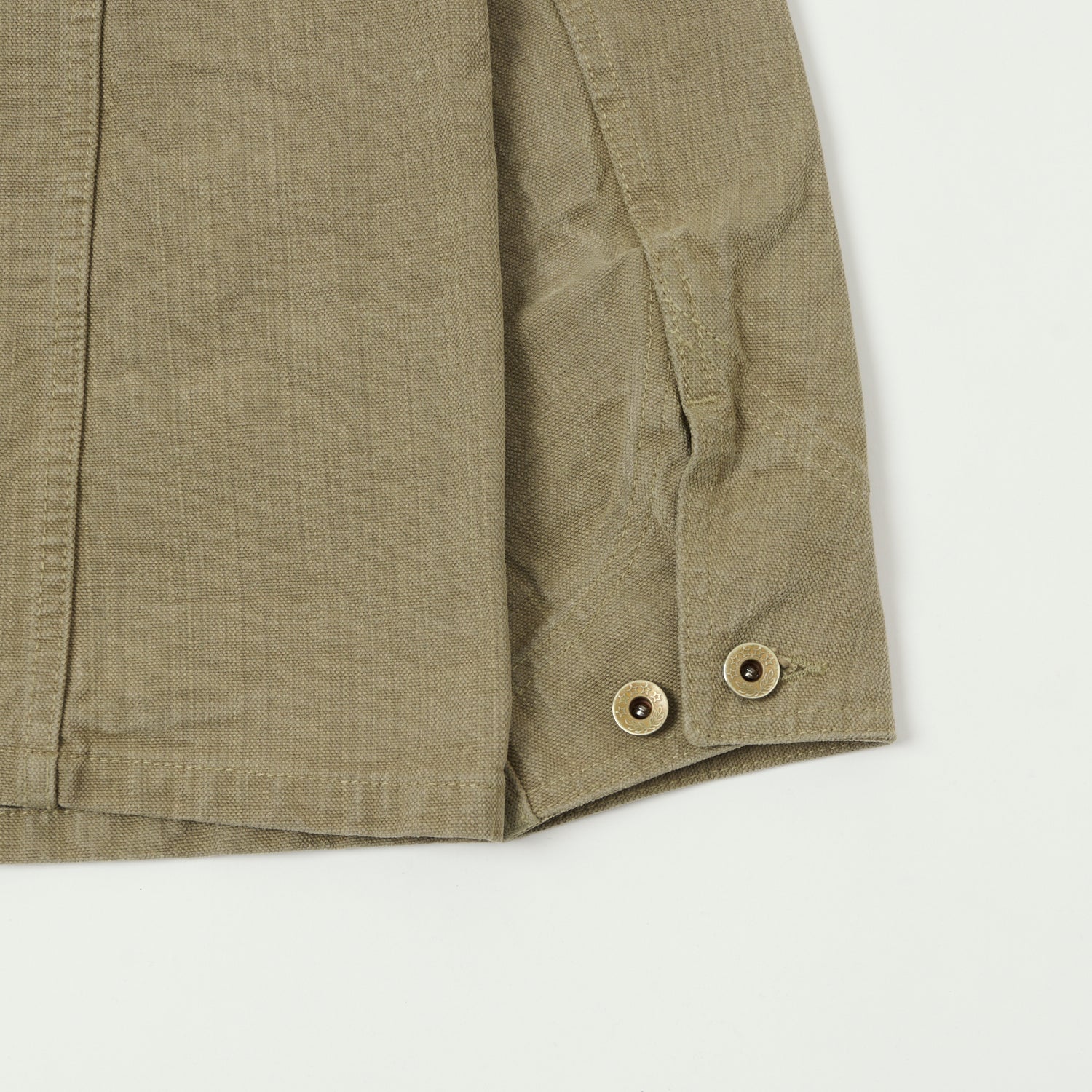FULLCOUNT 2015 Sulfur Dye Heavy Oxford Chore Jacket - Olive Drab