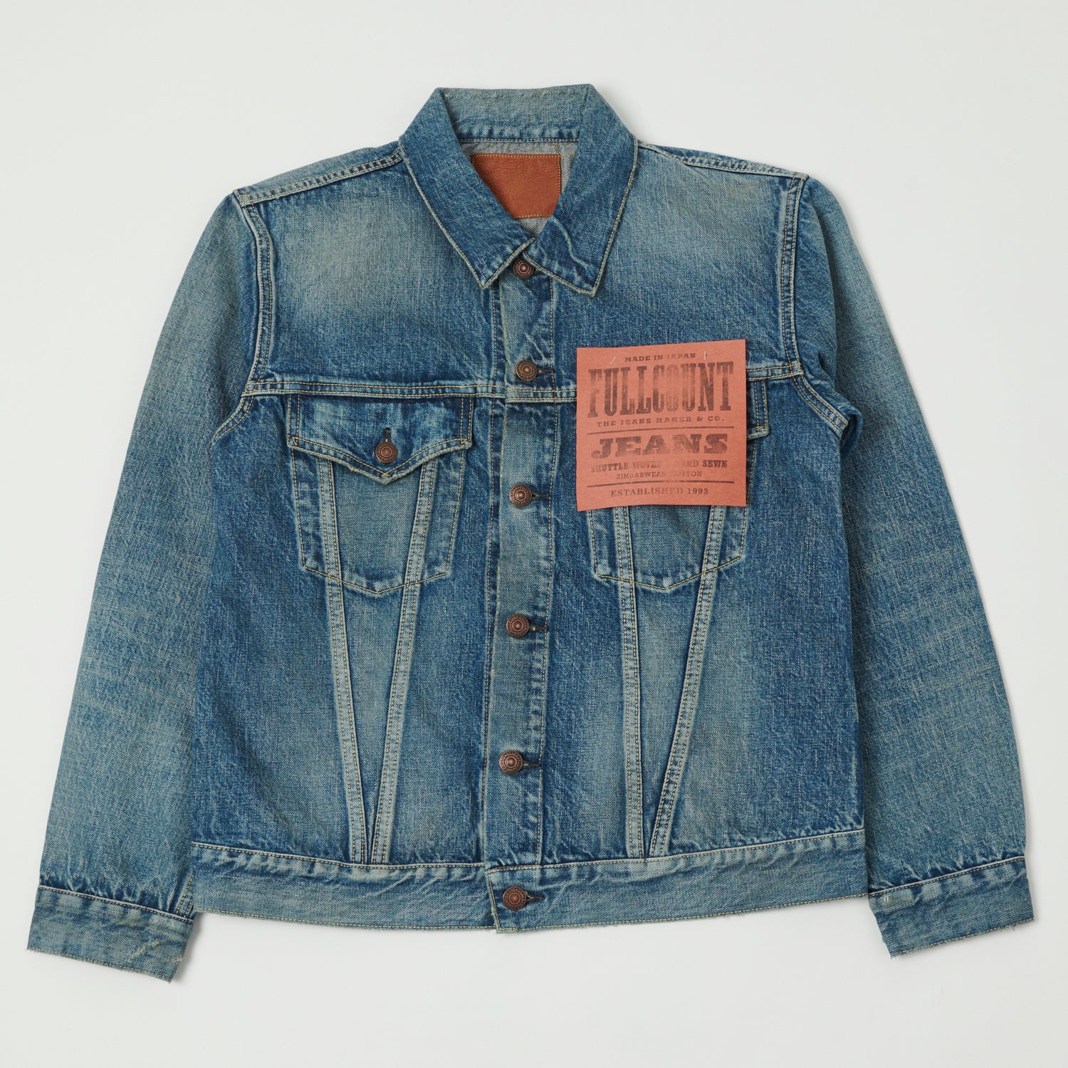 FULLCOUNT 2101 13.7oz Type III Denim Jacket - 'Dartford' Wash