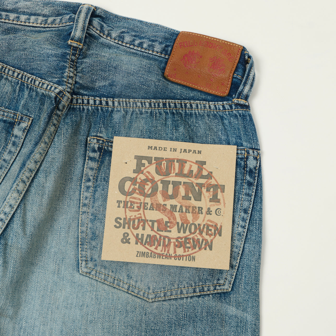 FULLCOUNT S0105SS 11.5oz WWII Model Wide Straight Jean - 'Master of Reality' Wash