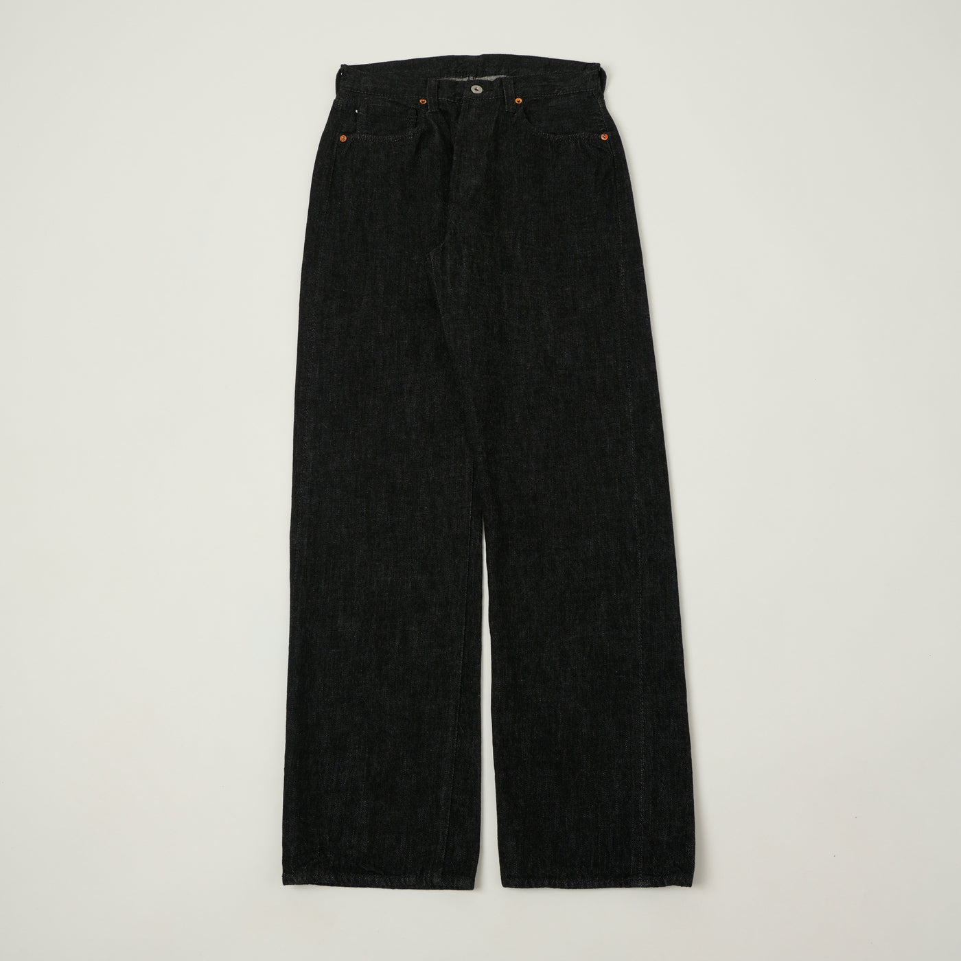 FULLCOUNT S0105 11.5oz WWII Model Wide Straight Jean - Black