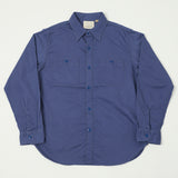 Full Count 4087 Twill Work Shirt - Navy