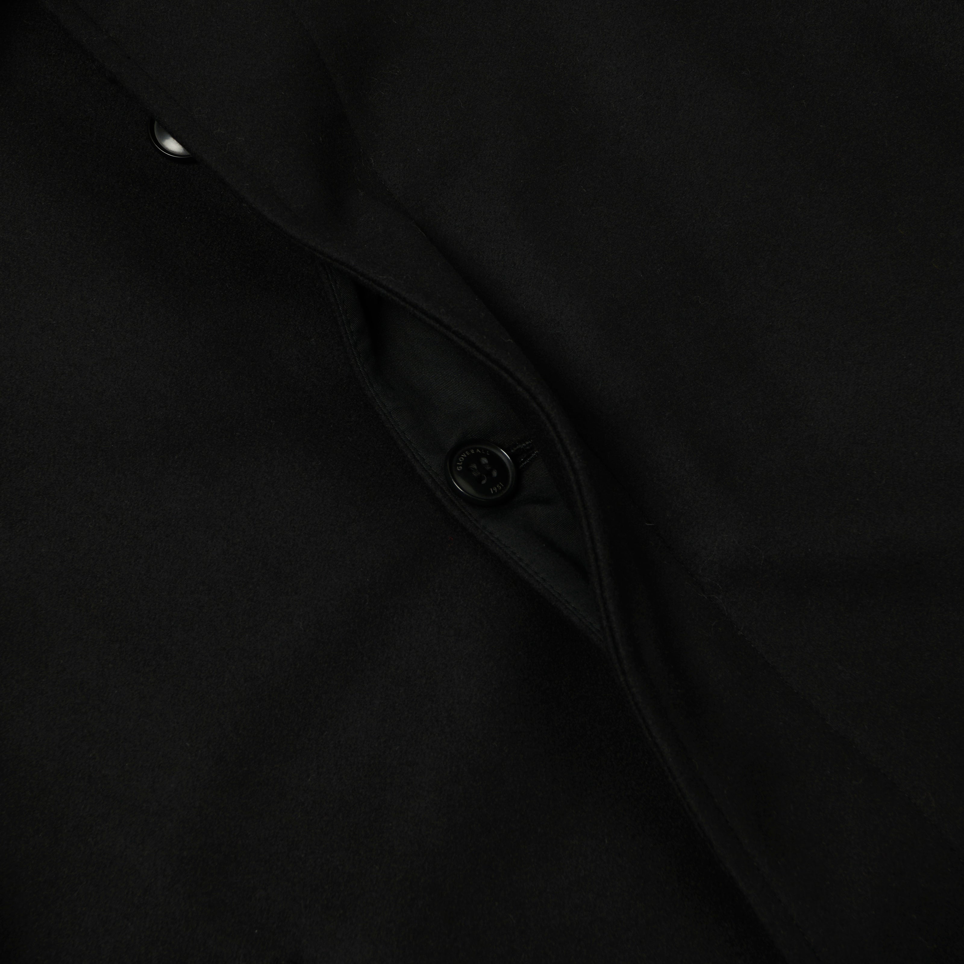 Gloverall 'Hynes' Raglan Sleeve Balmacaan Coat - Black