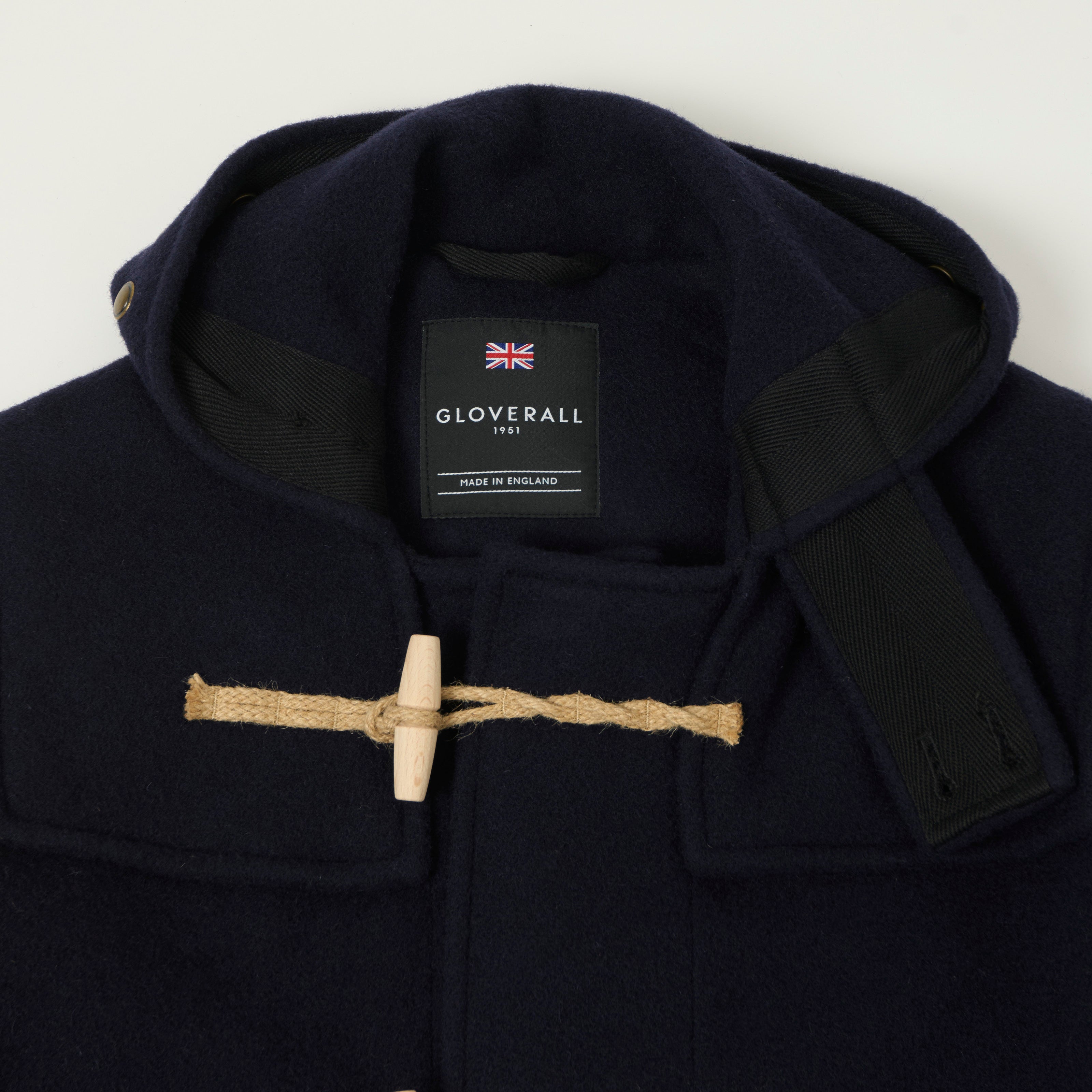 Gloverall Original 'Monty' Wool Duffle Coat - Navy