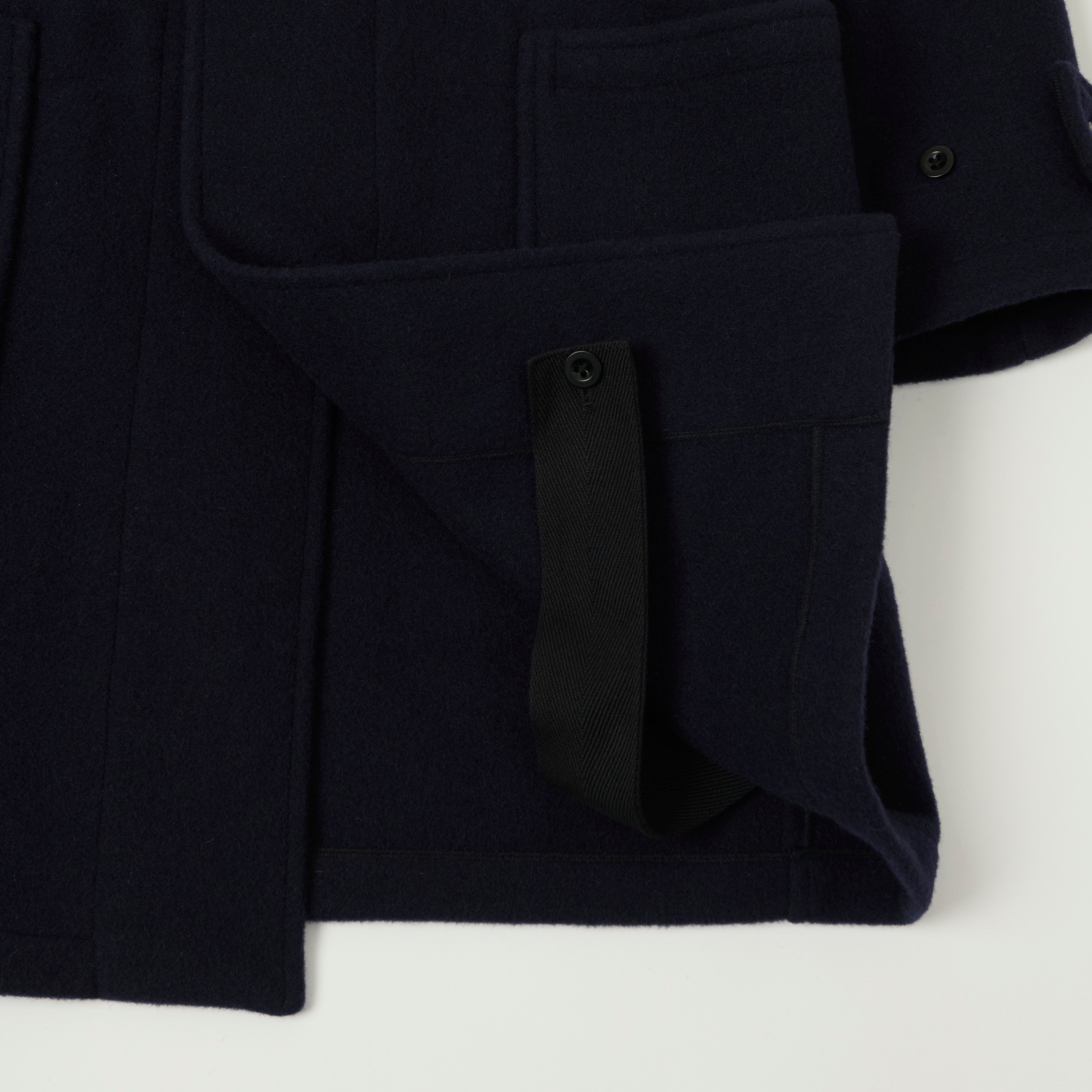 Gloverall Original 'Monty' Wool Duffle Coat - Navy