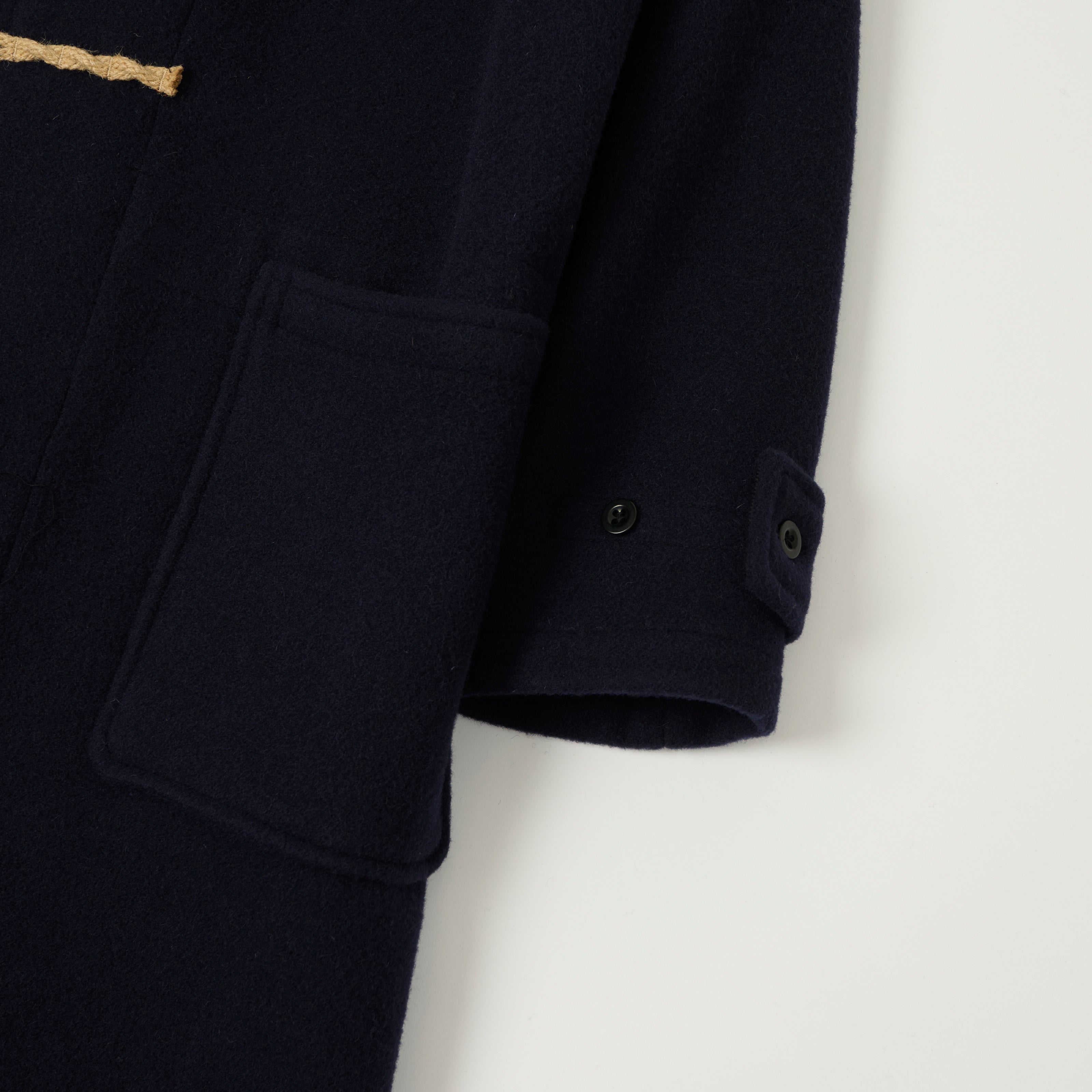 Gloverall Original 'Monty' Wool Duffle Coat - Navy