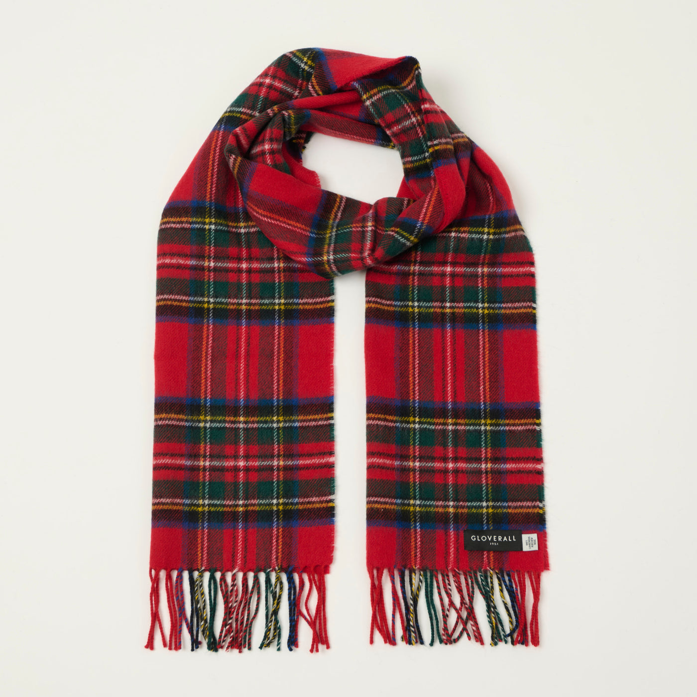 Gloverall Lambswool Tartan Scarf - Royal Stewart