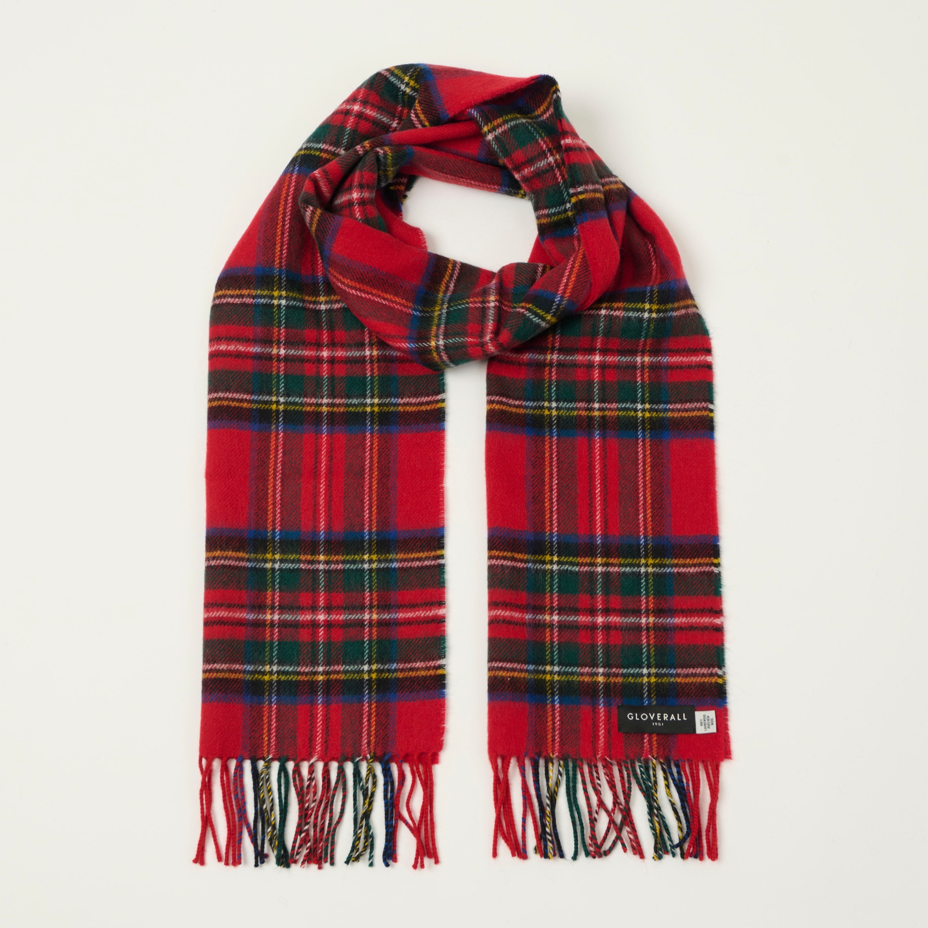 Gloverall Lambswool Tartan Scarf - Royal Stewart