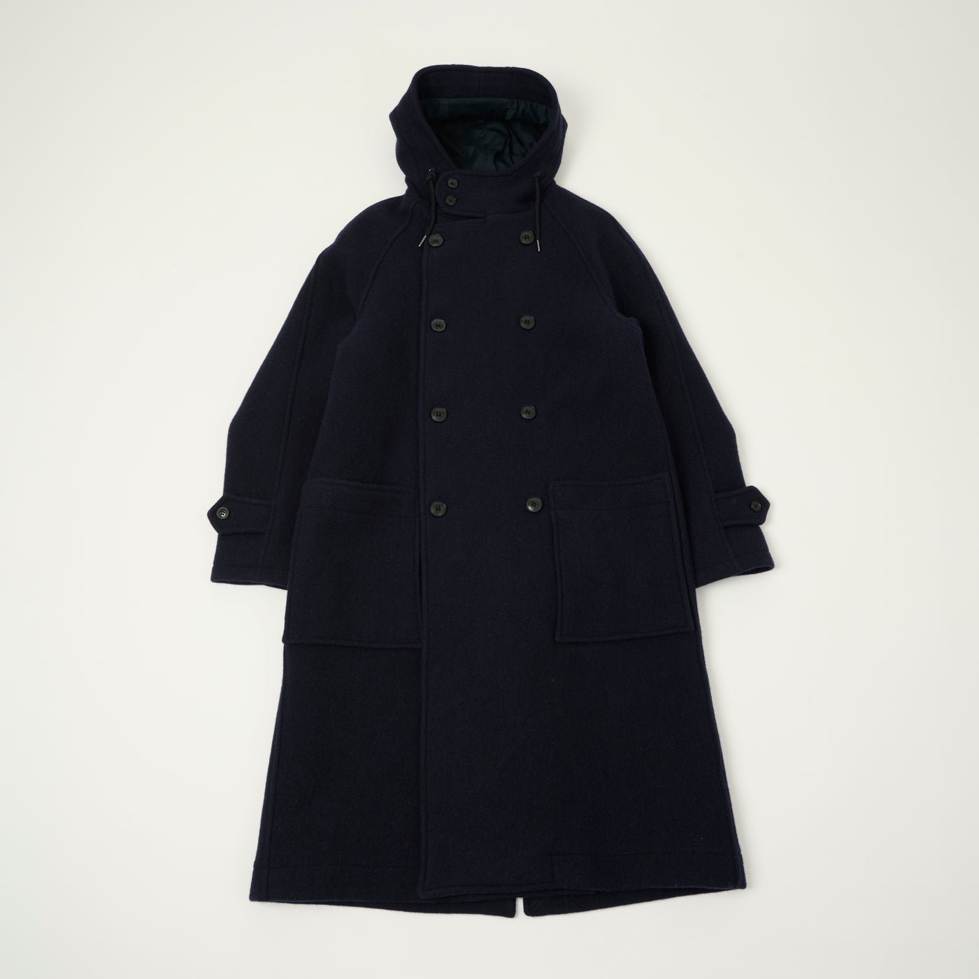 Gloverall Raglan Sleeve 'Horatio' Coat - Navy
